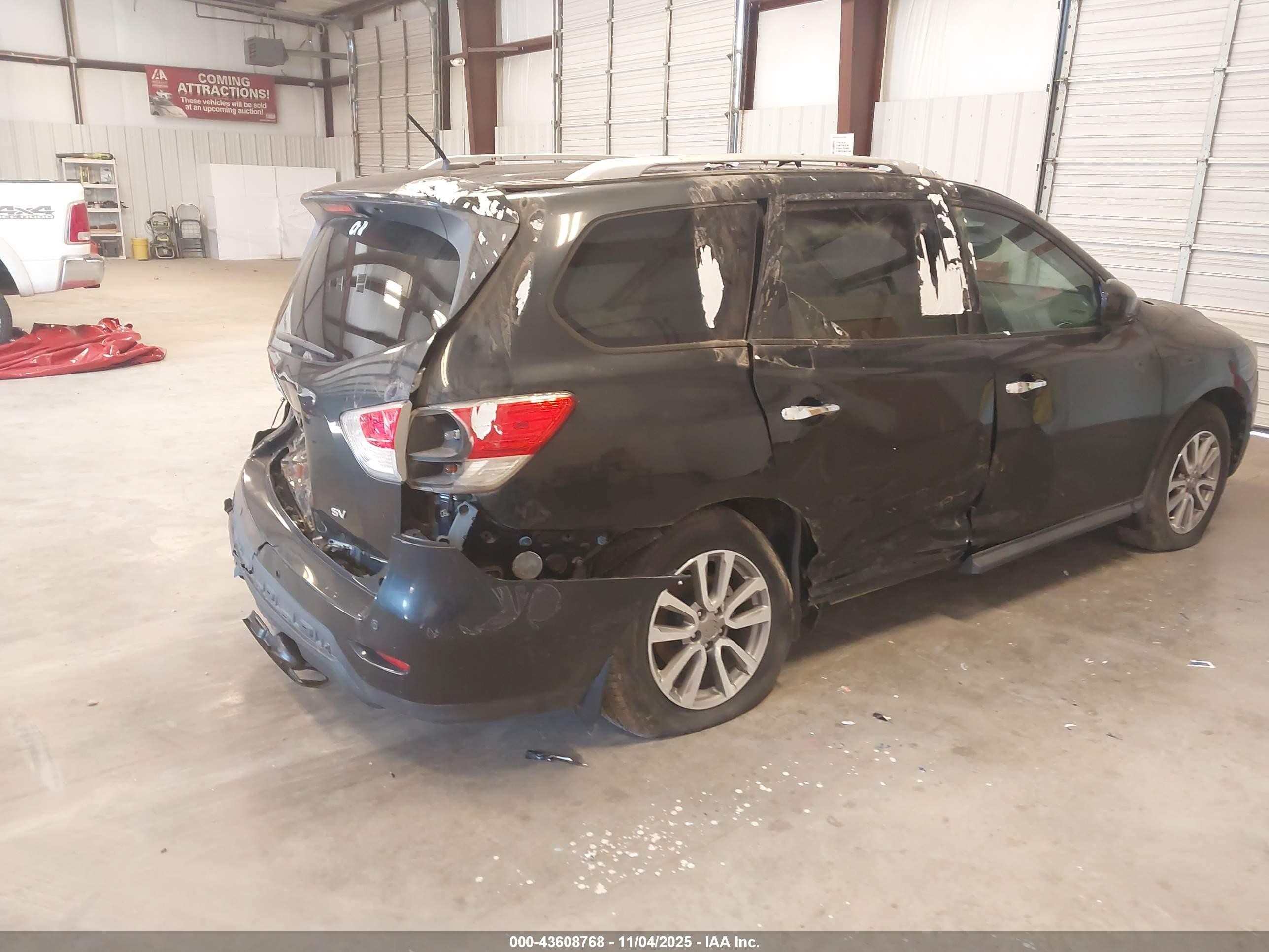 2015 Nissan Pathfinder Sv Black vin: 5N1AR2MN2FC601859