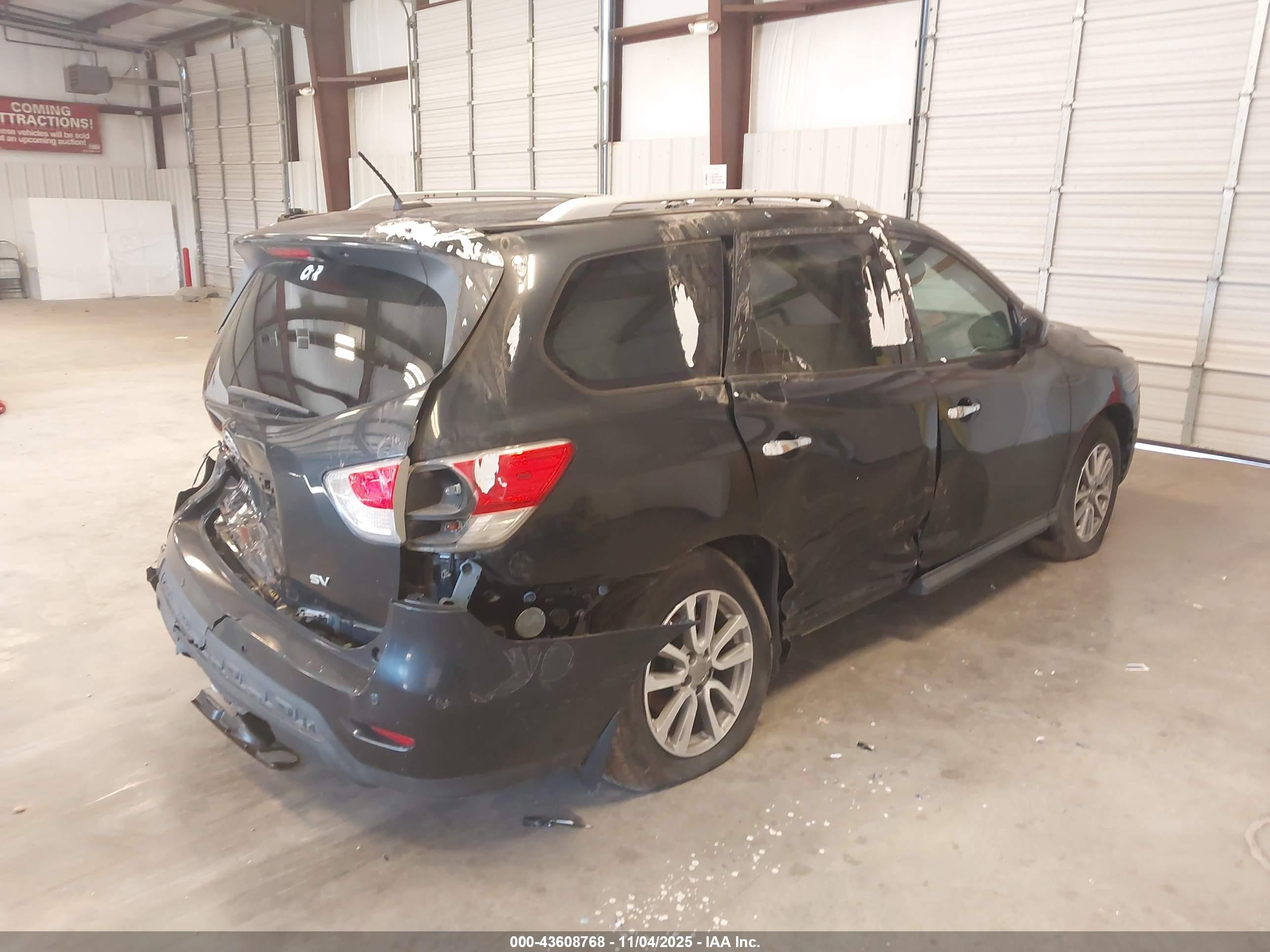 2015 Nissan Pathfinder Sv Black vin: 5N1AR2MN2FC601859