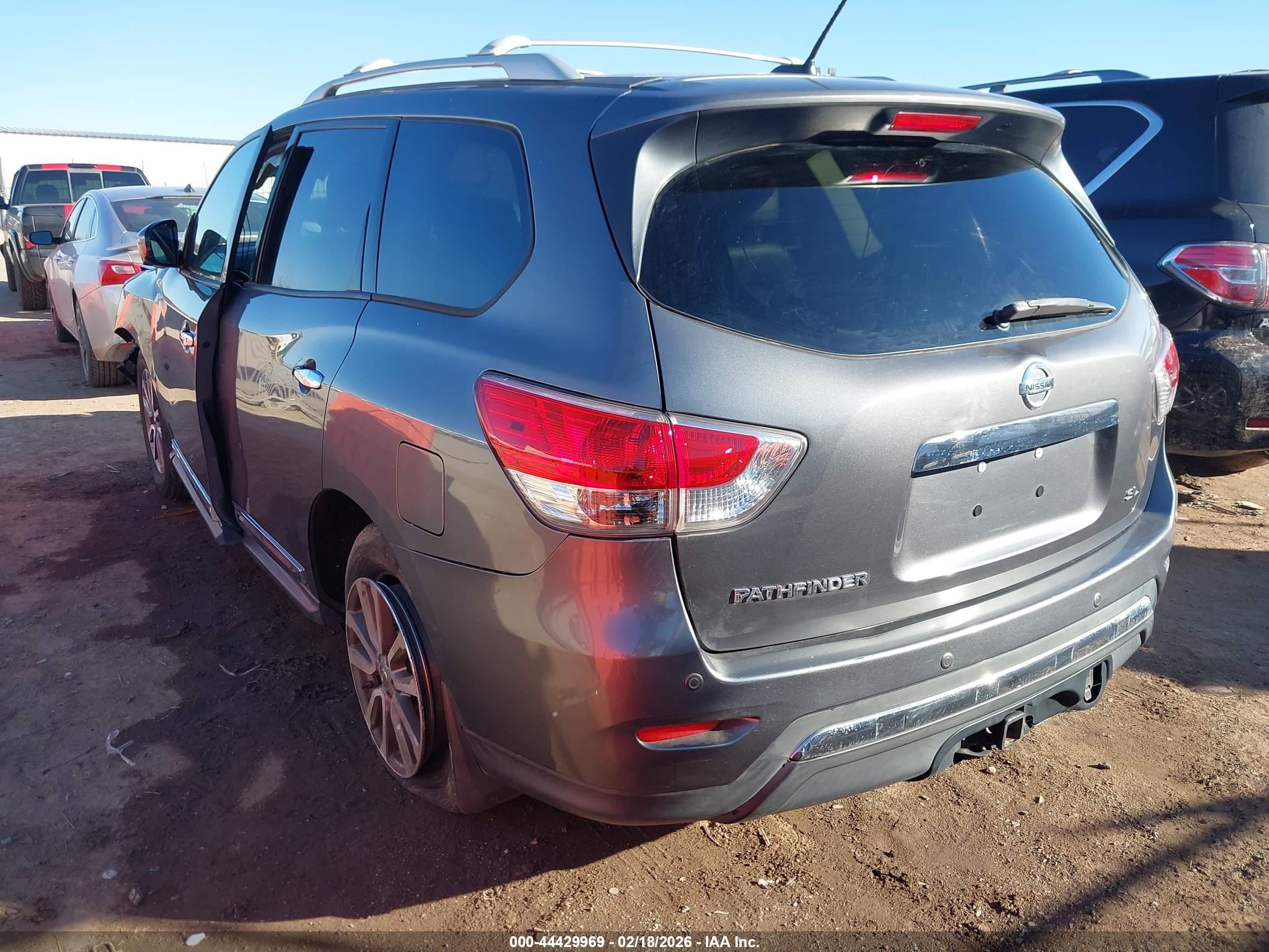 2015 Nissan Pathfinder Sl Black vin: 5N1AR2MN2FC602672