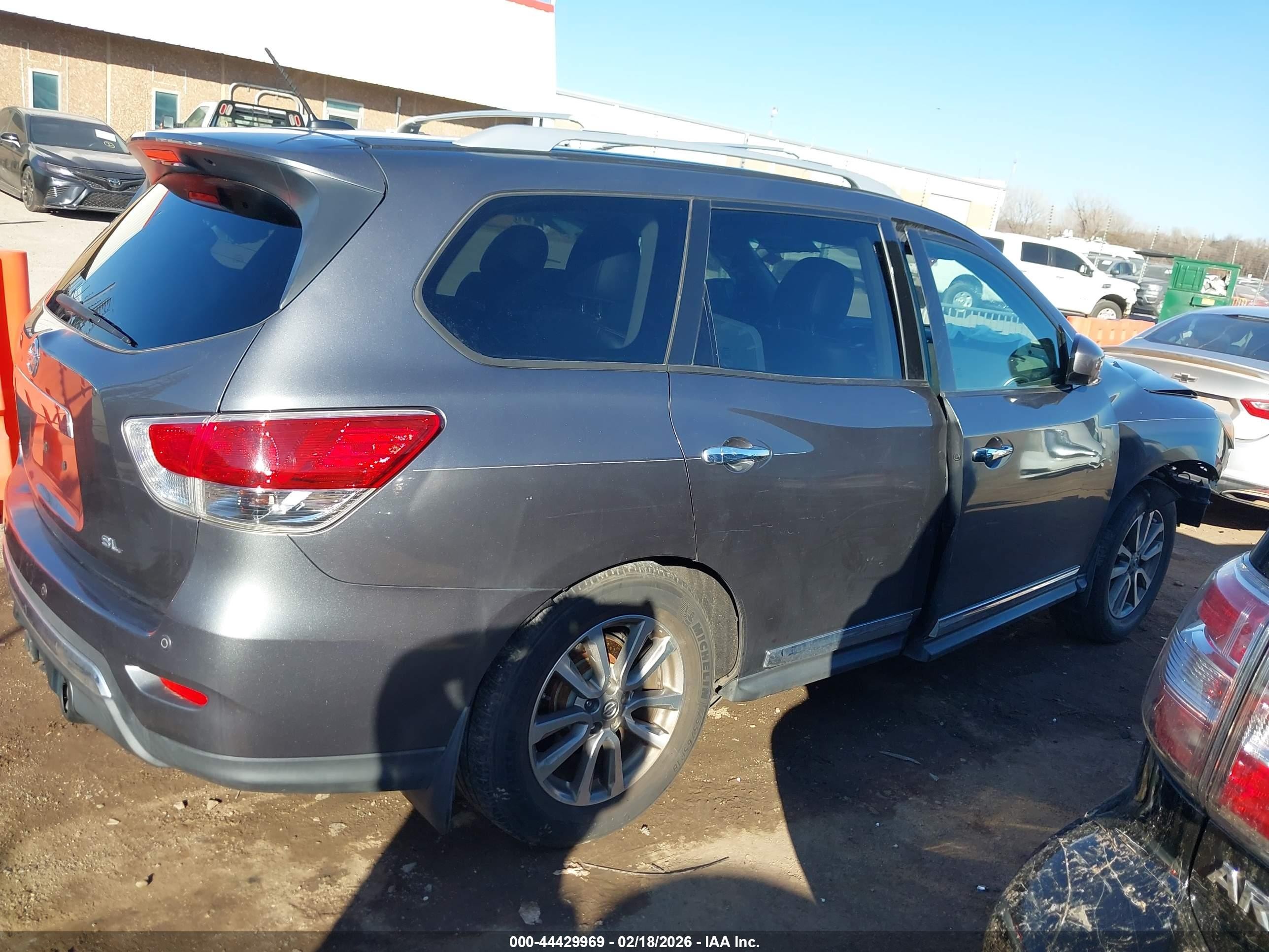 2015 Nissan Pathfinder Sl Black vin: 5N1AR2MN2FC602672