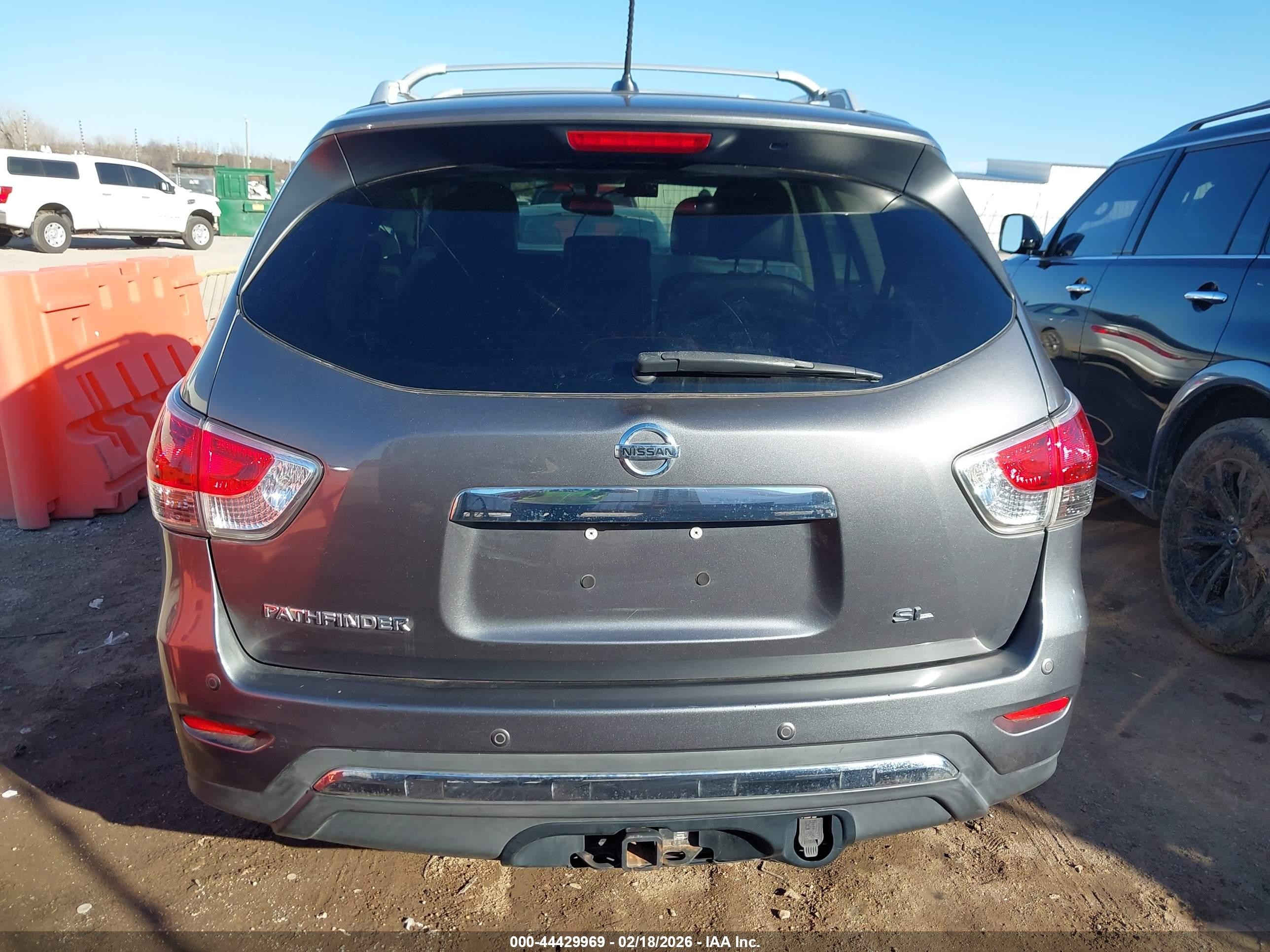 2015 Nissan Pathfinder Sl Black vin: 5N1AR2MN2FC602672