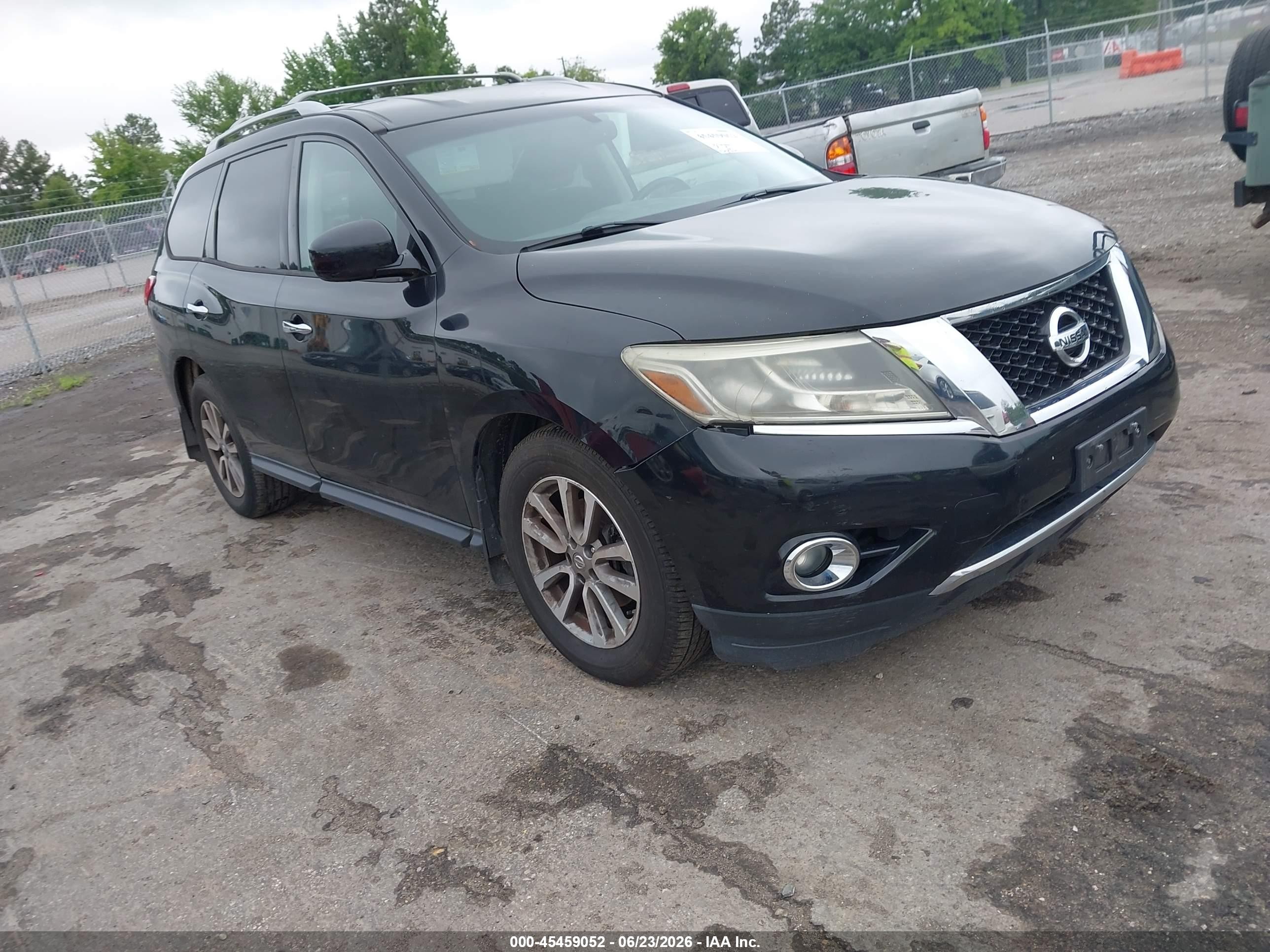 2015 Nissan Pathfinder Sv Black vin: 5N1AR2MN2FC611646