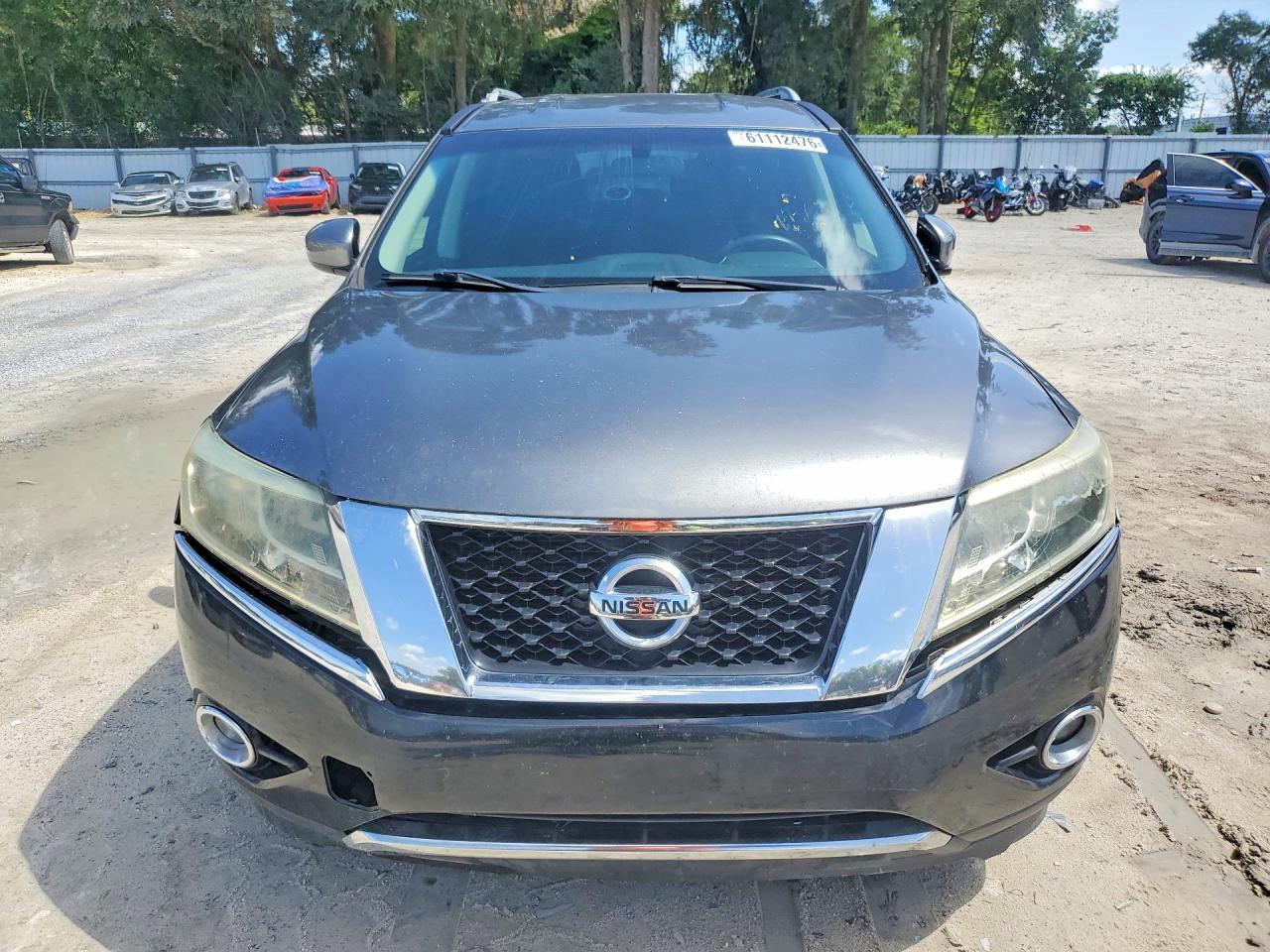2015 Nissan Pathfinder S Серый vin: 5N1AR2MN2FC634358
