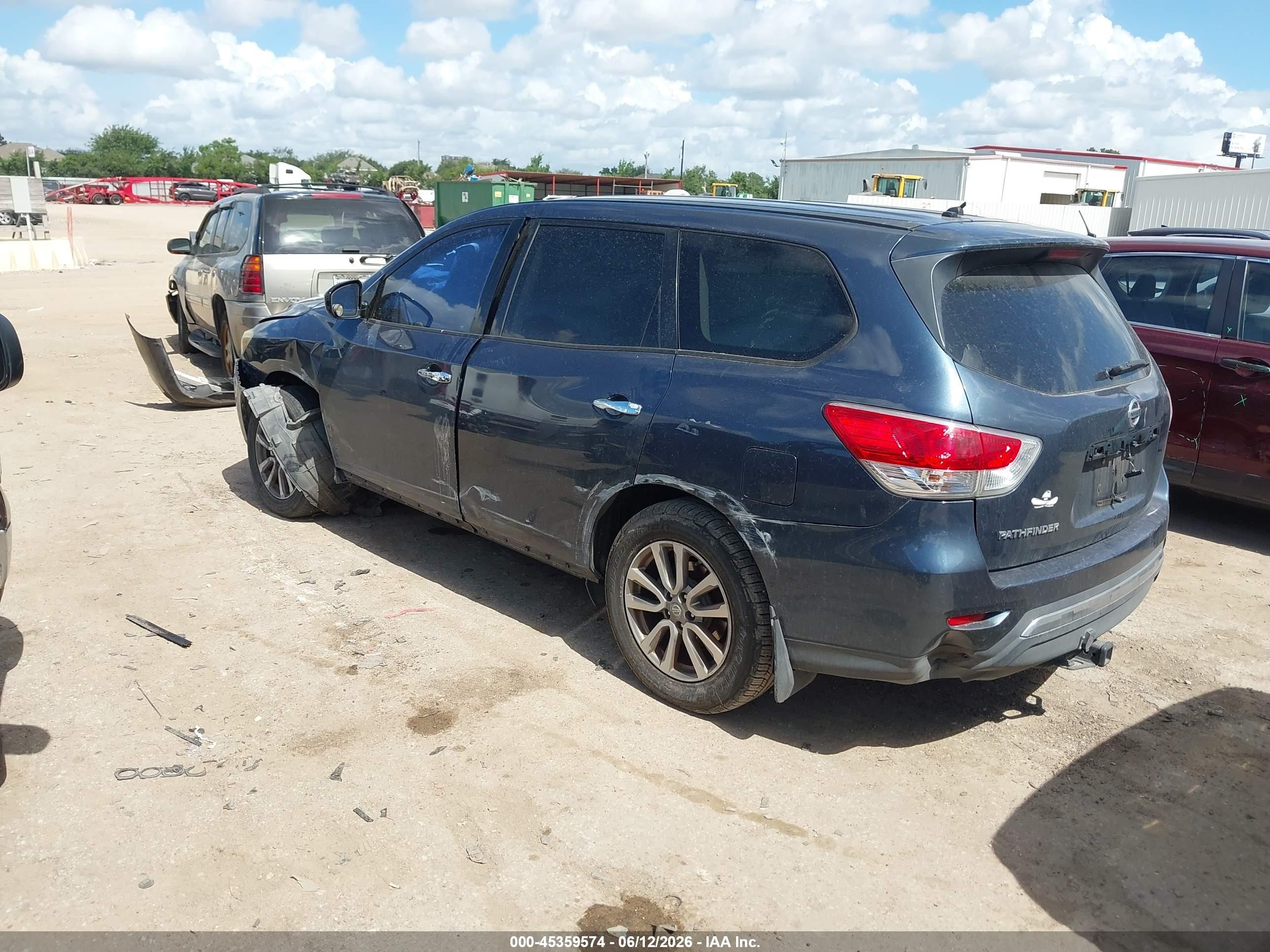 2015 Nissan Pathfinder S Синий vin: 5N1AR2MN2FC634568