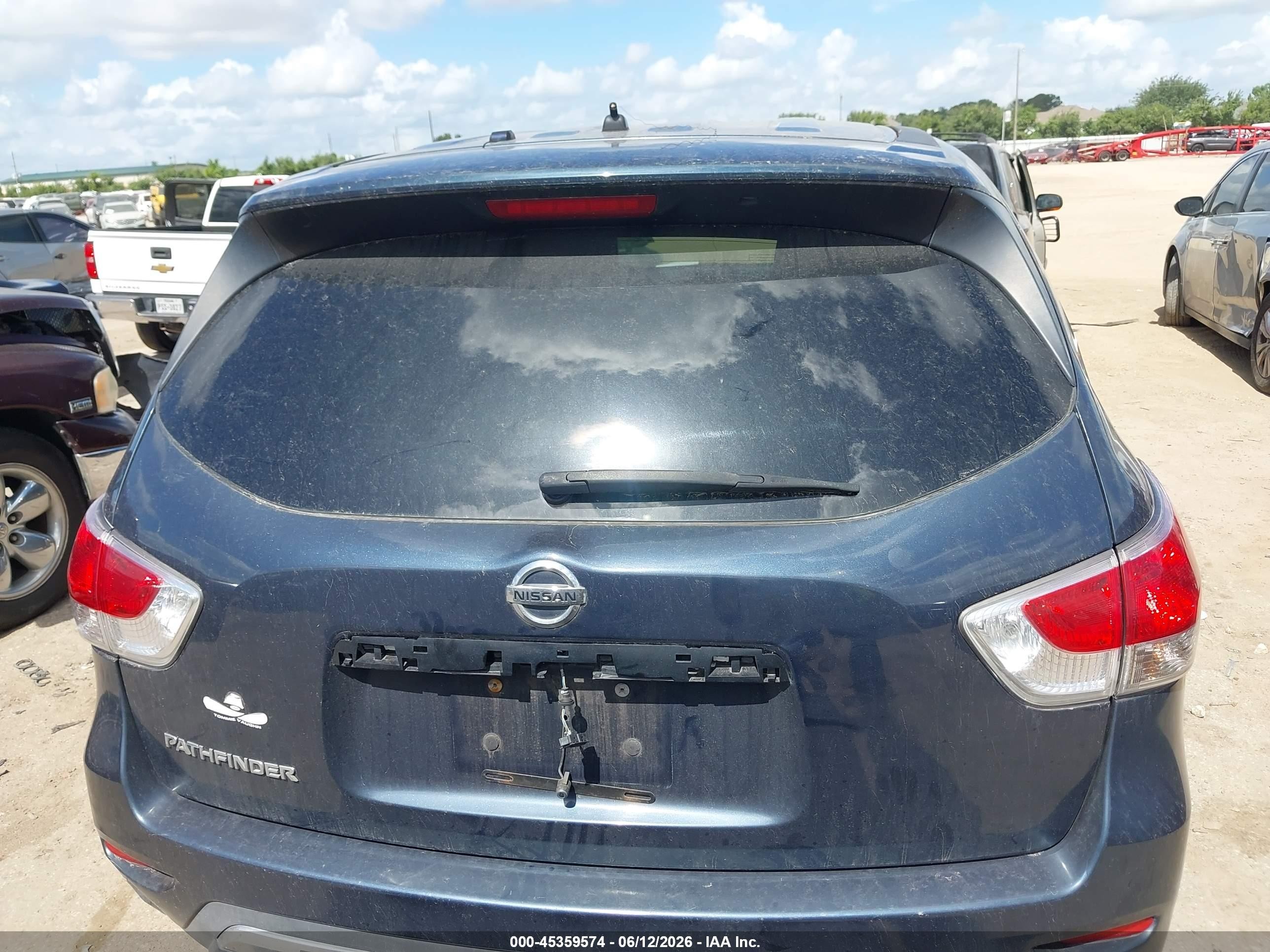 2015 Nissan Pathfinder S Синий vin: 5N1AR2MN2FC634568