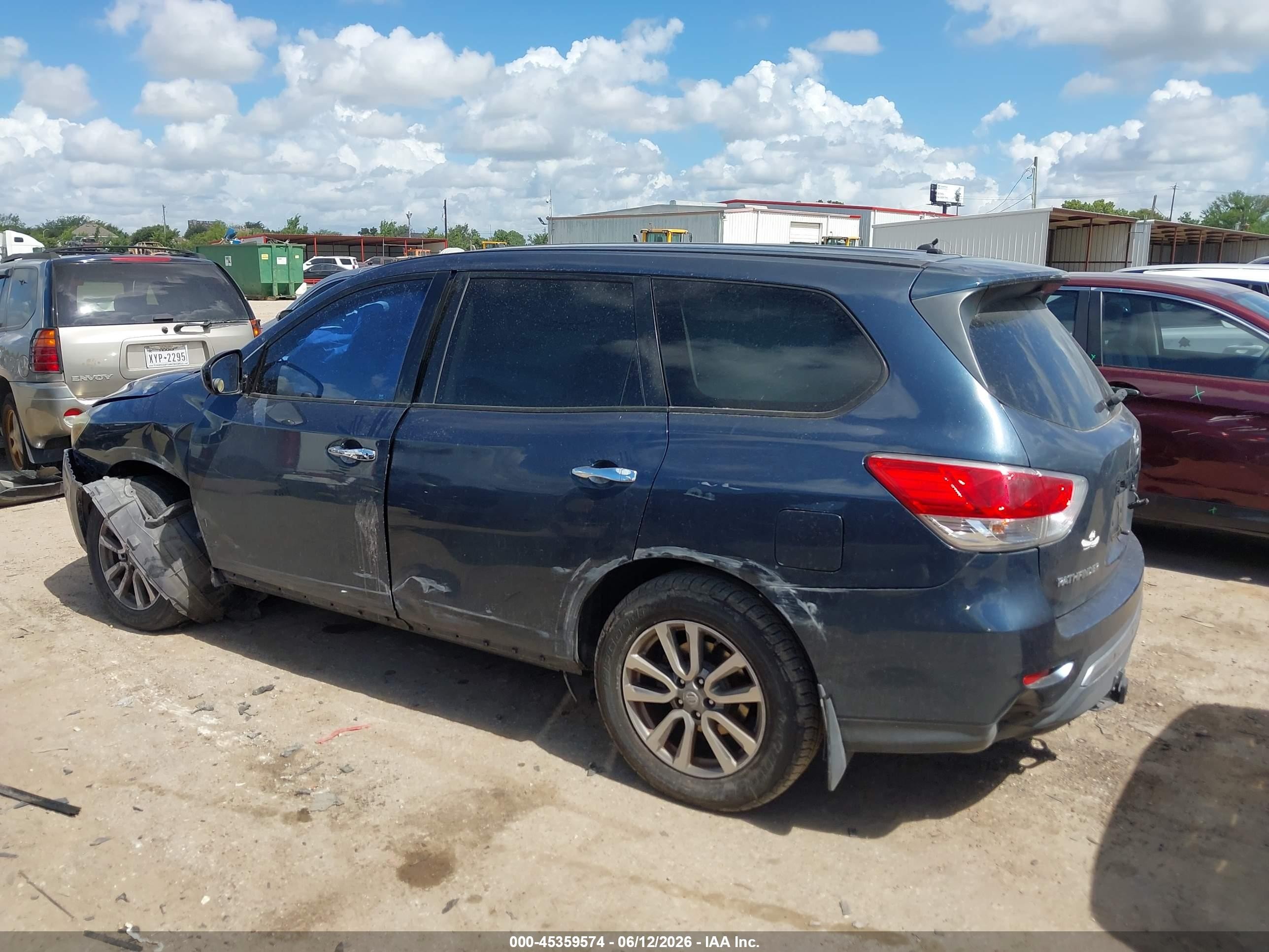 2015 Nissan Pathfinder S Синий vin: 5N1AR2MN2FC634568