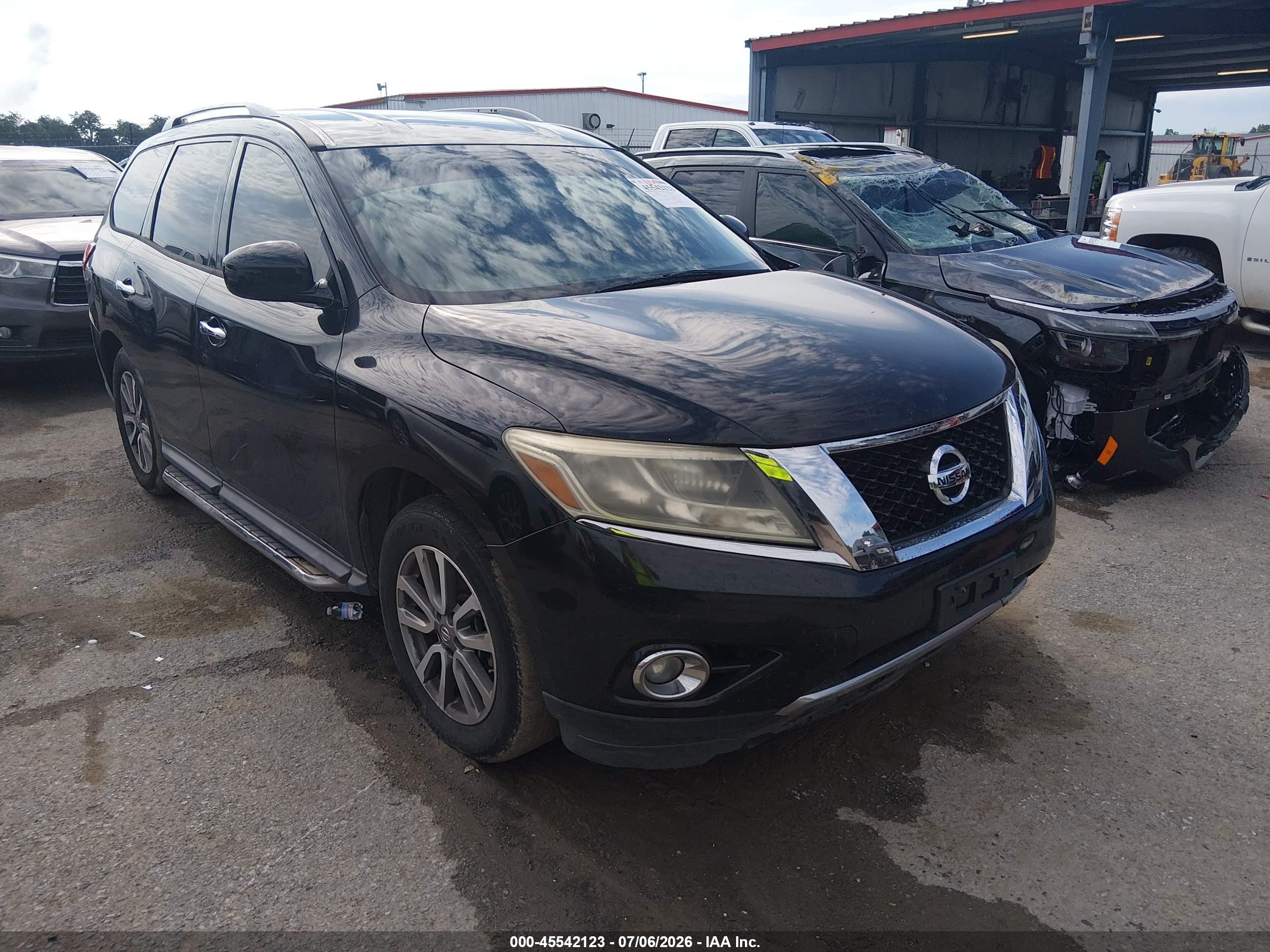 2015 Nissan Pathfinder Platinum/s/sl/sv Black vin: 5N1AR2MN2FC647725
