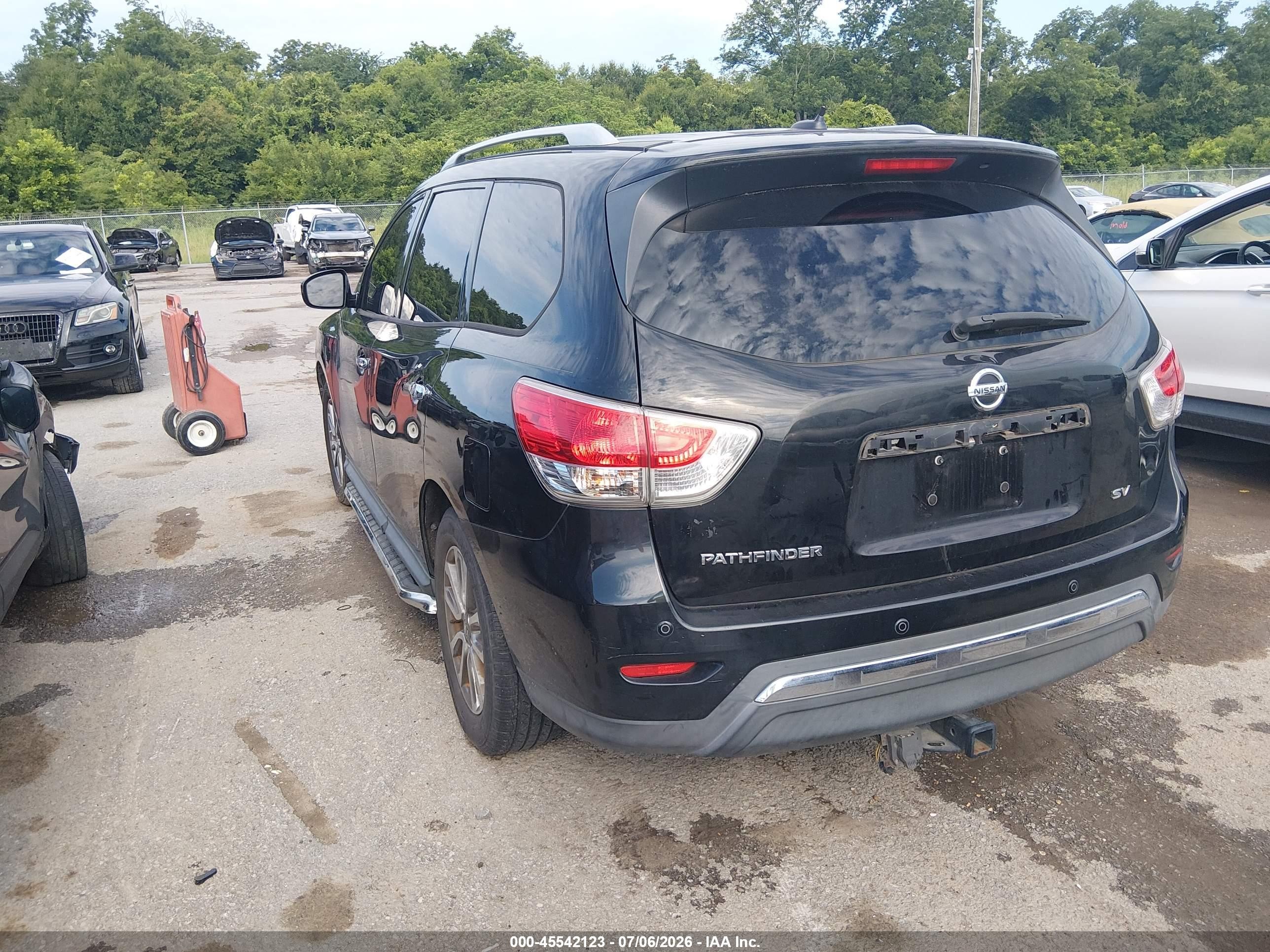 2015 Nissan Pathfinder Platinum/s/sl/sv Black vin: 5N1AR2MN2FC647725