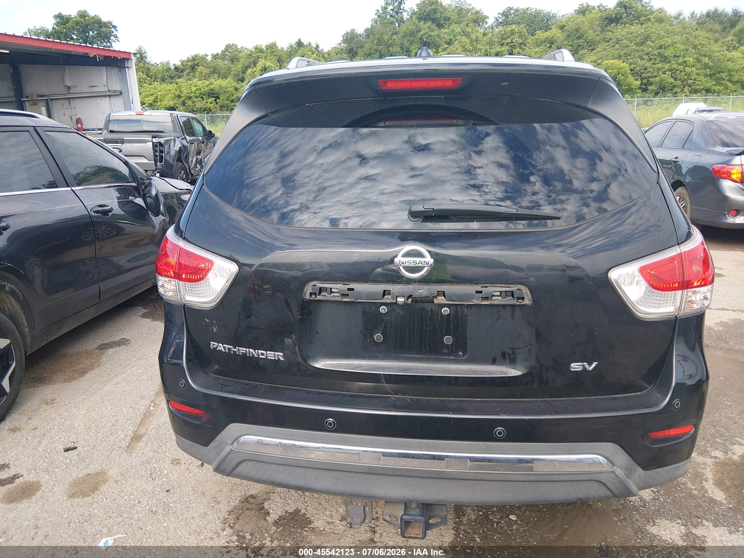 2015 Nissan Pathfinder Platinum/s/sl/sv Black vin: 5N1AR2MN2FC647725