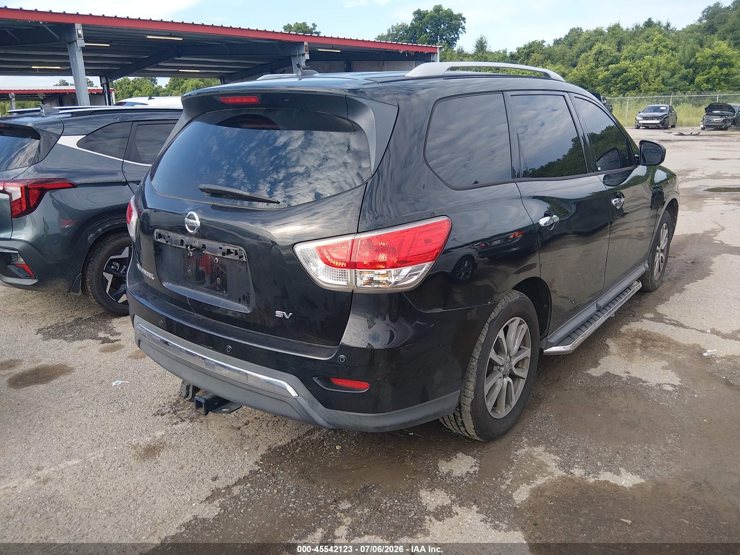 2015 Nissan Pathfinder Platinum/s/sl/sv Black vin: 5N1AR2MN2FC647725