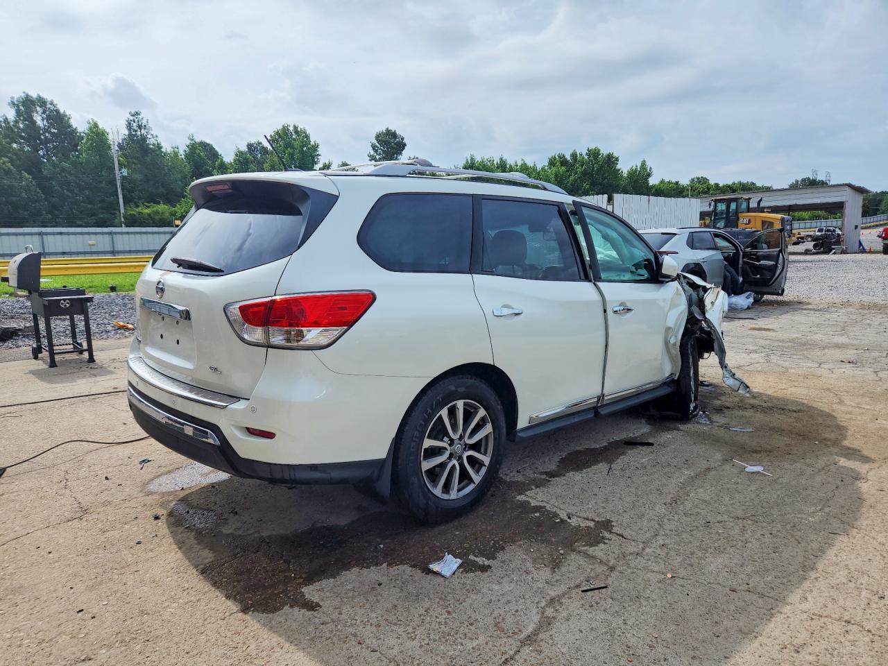 2015 Nissan Pathfinder Sl White vin: 5N1AR2MN2FC676058