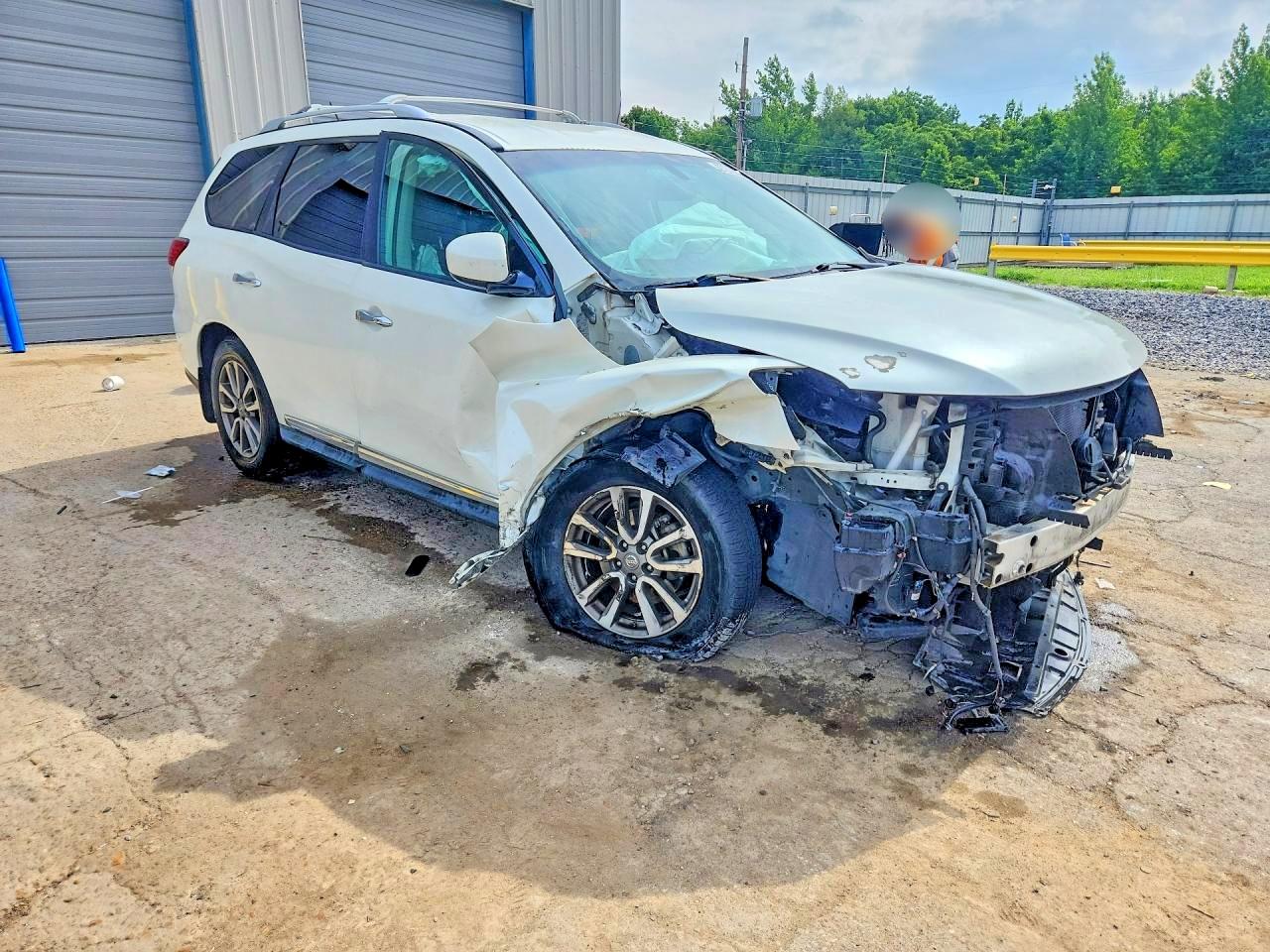 2015 Nissan Pathfinder Sl White vin: 5N1AR2MN2FC676058