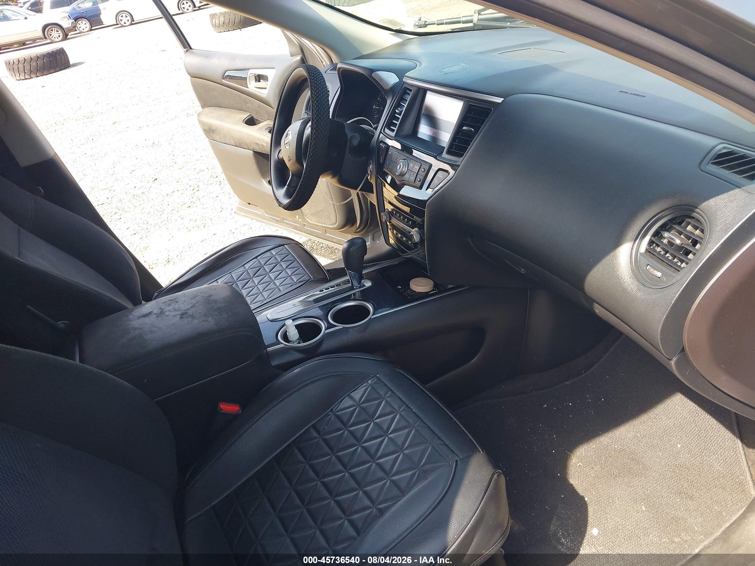 2015 Nissan Pathfinder S Gray vin: 5N1AR2MN2FC676612