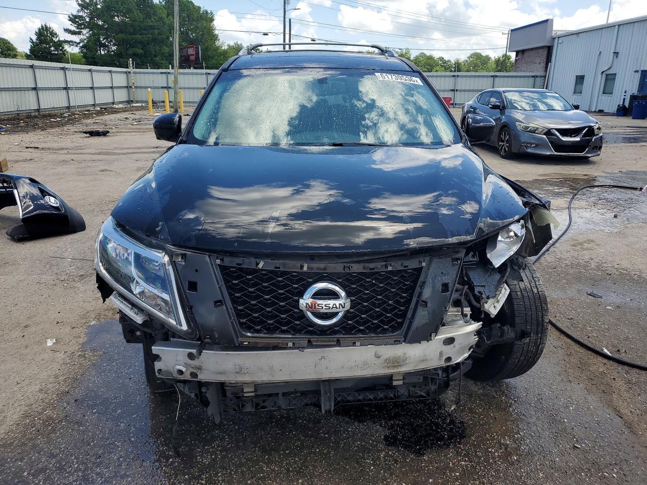 2015 Nissan Pathfinder Sl Black vin: 5N1AR2MN2FC681065