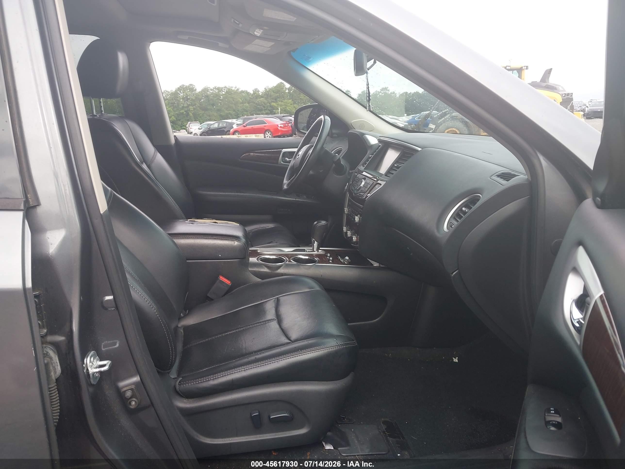 2015 Nissan Pathfinder Platinum Gray vin: 5N1AR2MN2FC711374