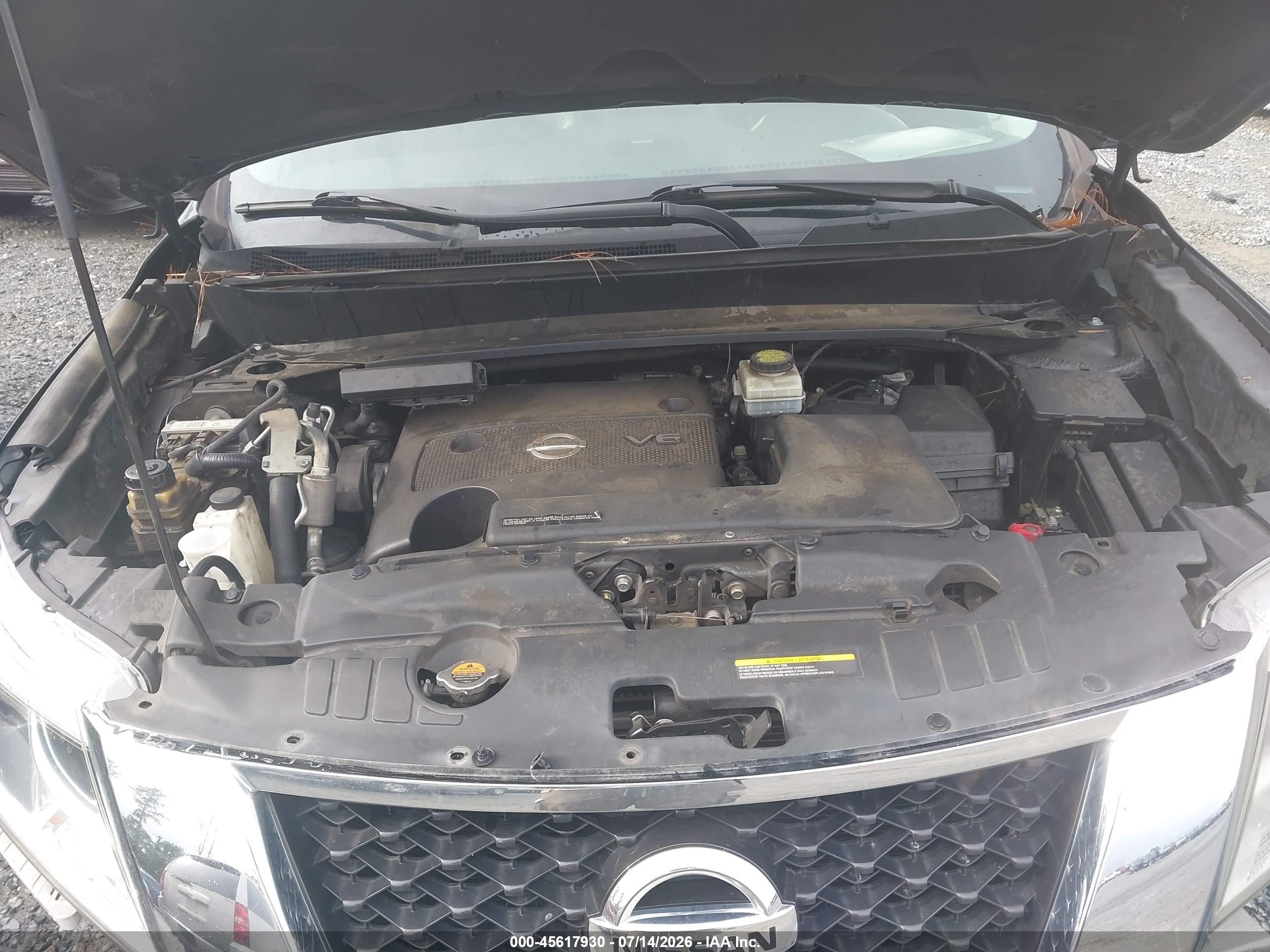 2015 Nissan Pathfinder Platinum Gray vin: 5N1AR2MN2FC711374