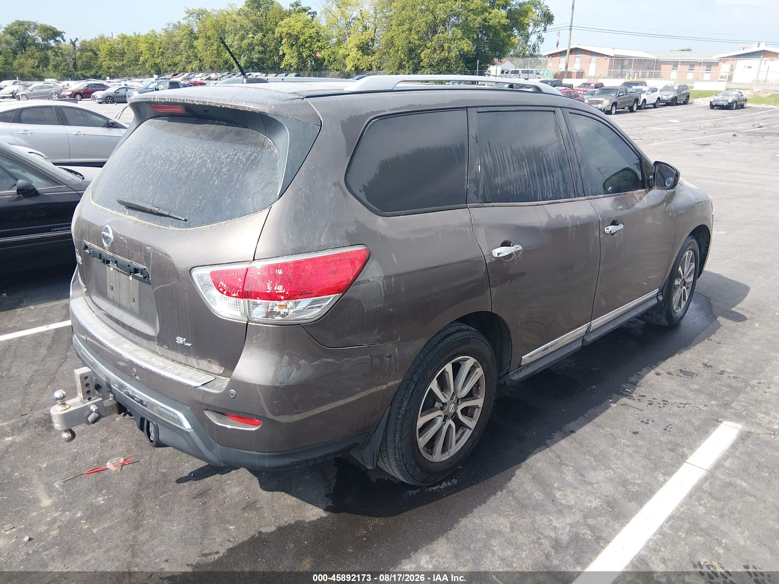 2015 Nissan Pathfinder Sl Gray vin: 5N1AR2MN2FC713710