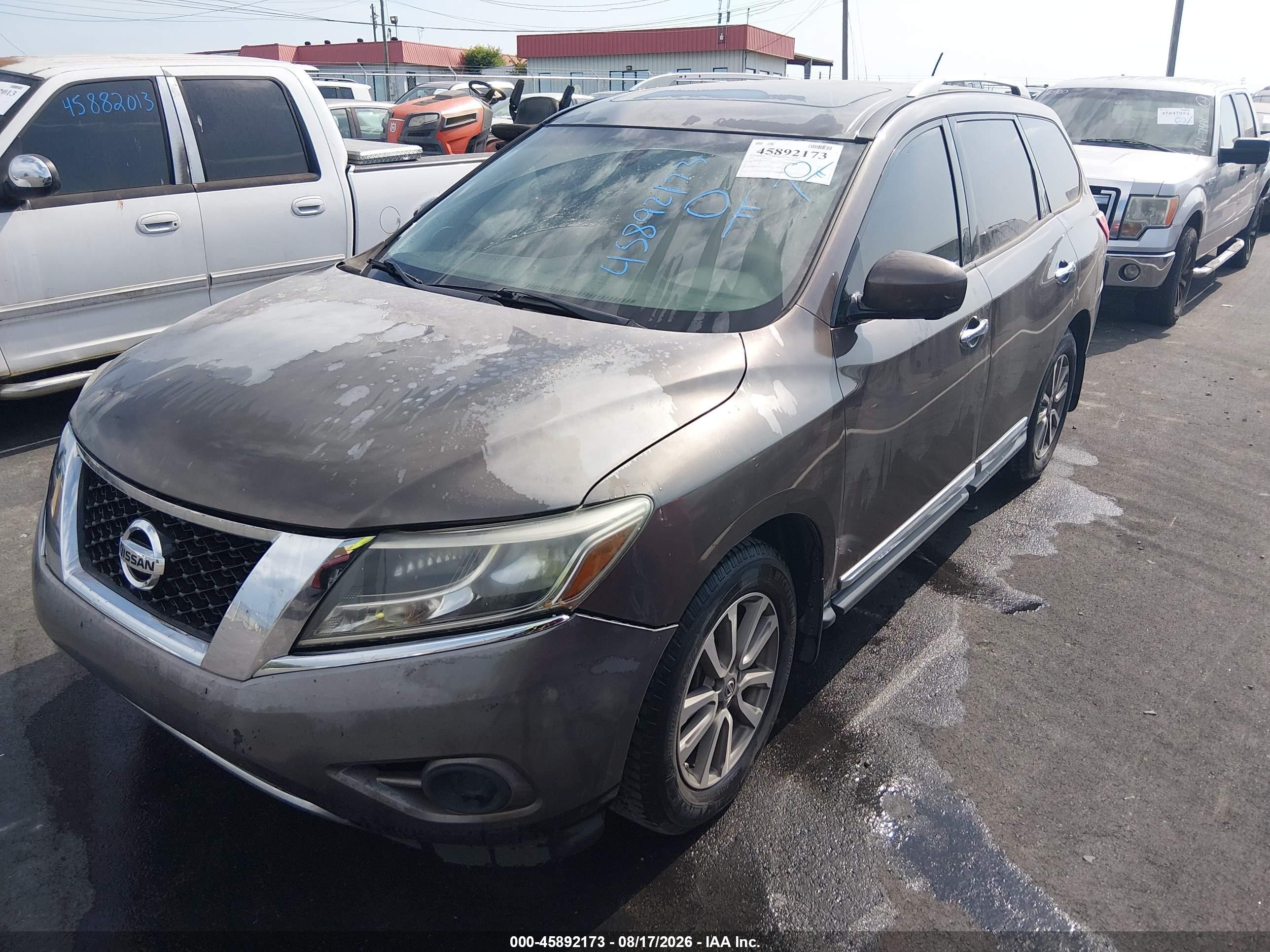 2015 Nissan Pathfinder Sl Gray vin: 5N1AR2MN2FC713710