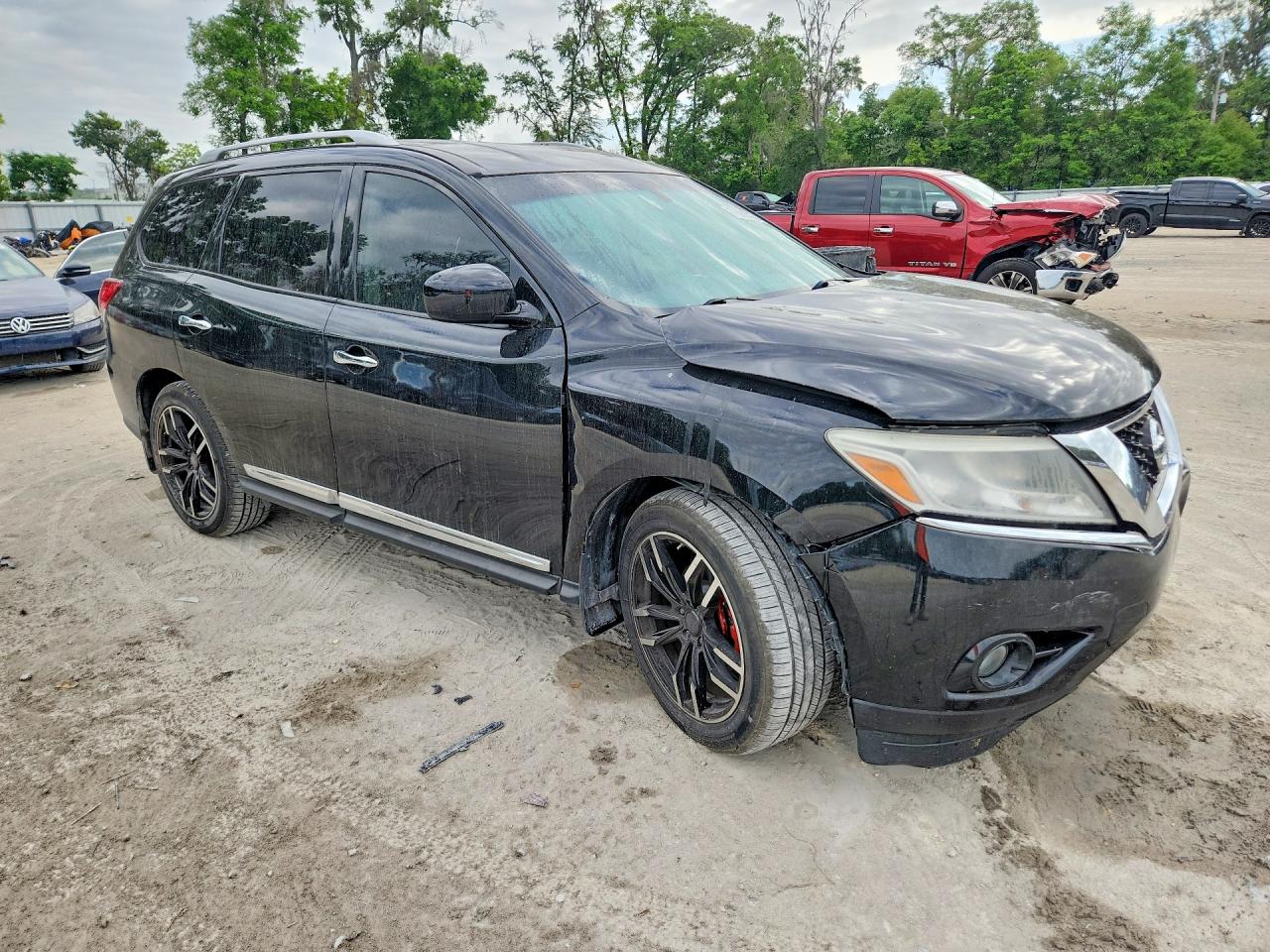 2015 Nissan Pathfinder Sl Black vin: 5N1AR2MN2FC713996