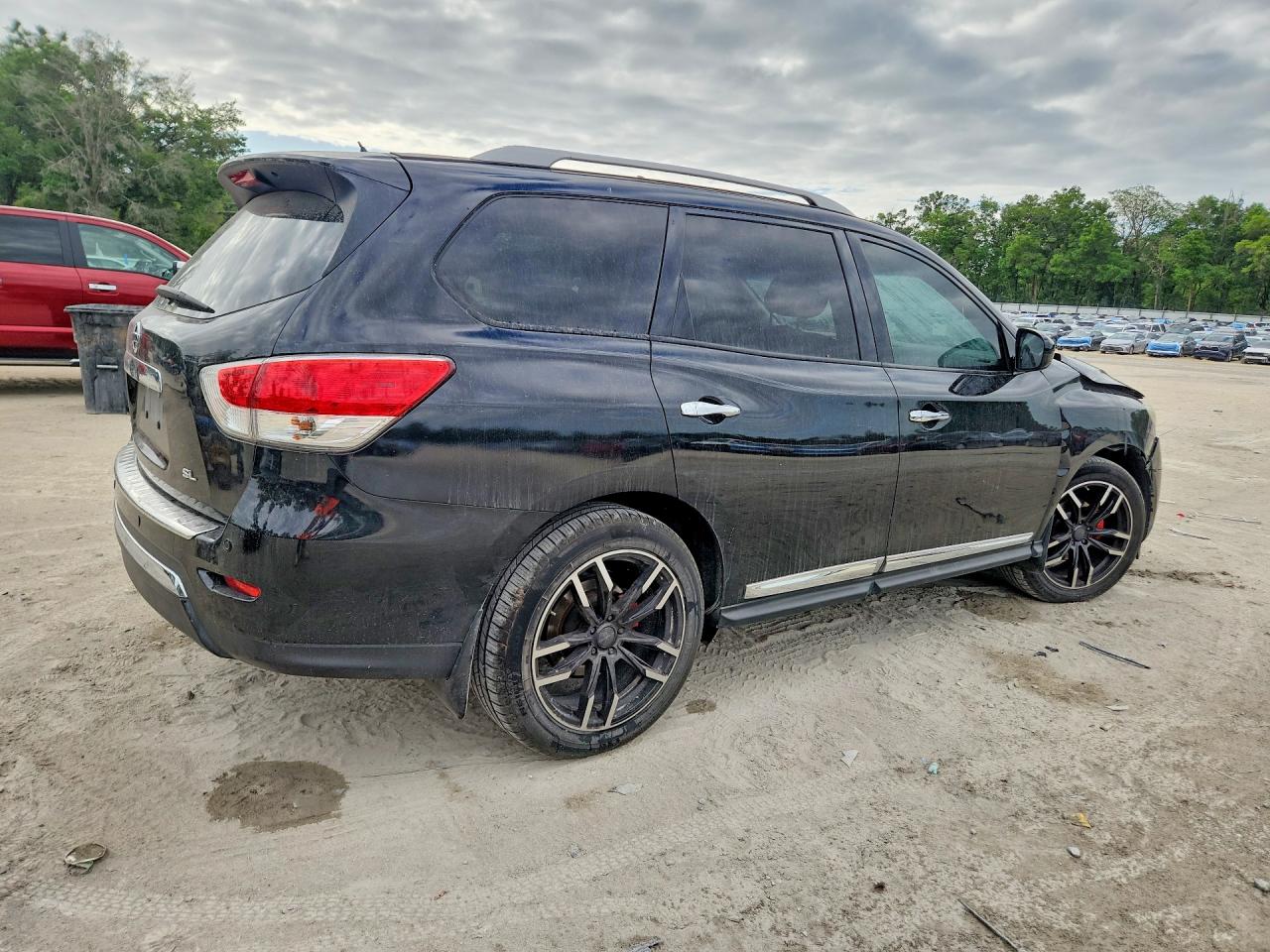 2015 Nissan Pathfinder Sl Black vin: 5N1AR2MN2FC713996