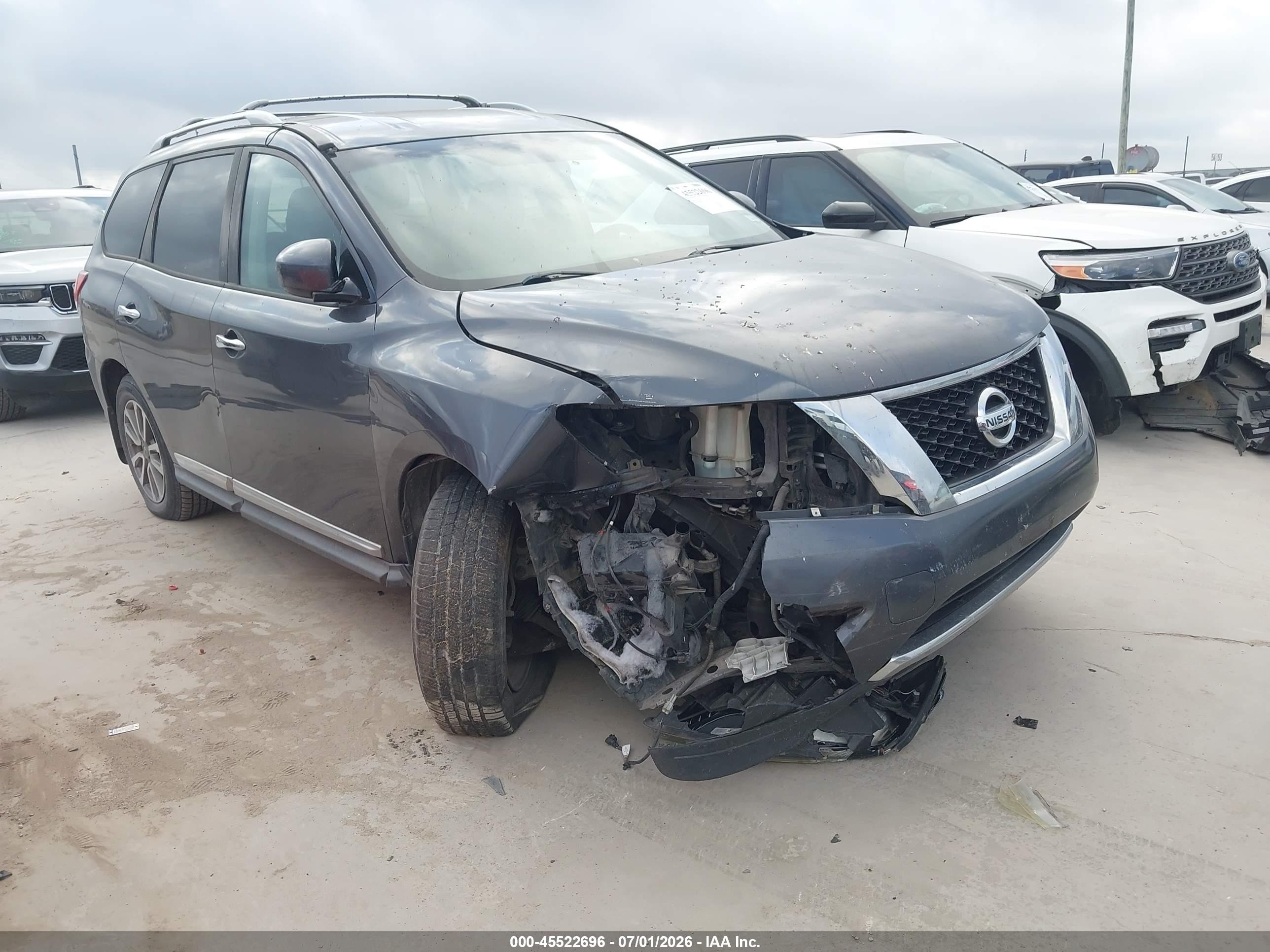 2013 Nissan Pathfinder Sl Gray vin: 5N1AR2MN3DC600944