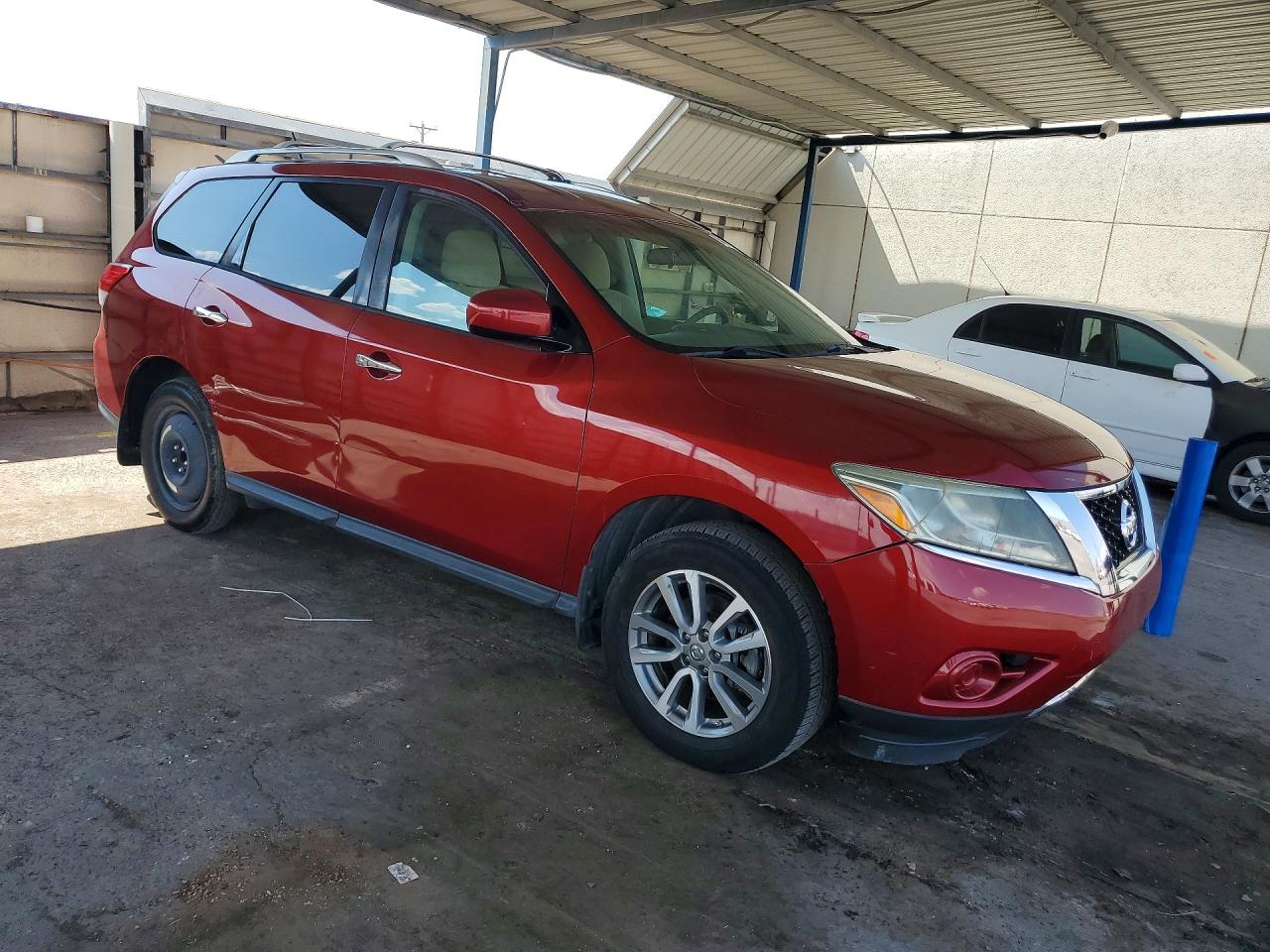 2013 Nissan Pathfinder S Maroon vin: 5N1AR2MN3DC604055