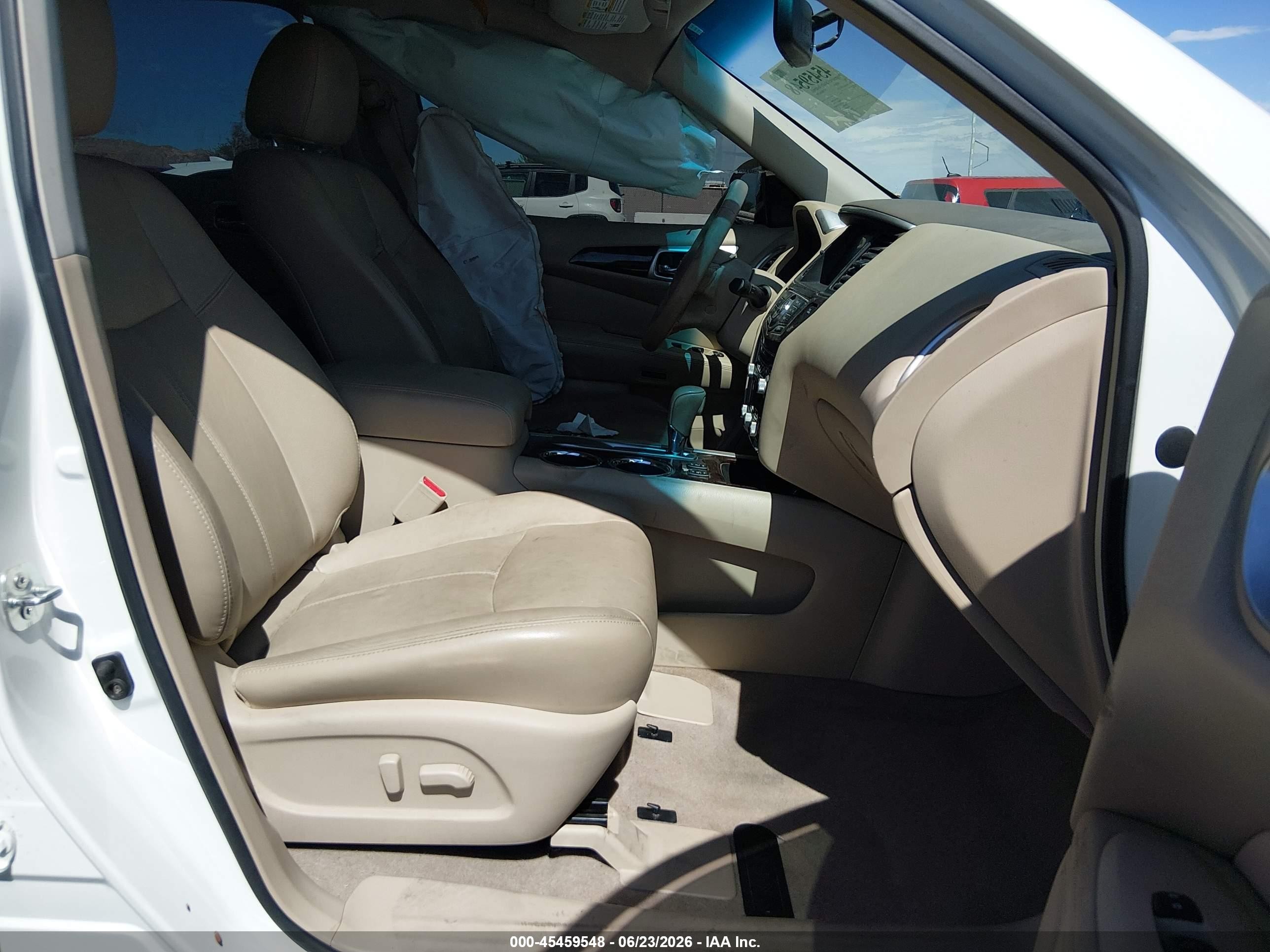 2013 Nissan Pathfinder Sl White vin: 5N1AR2MN3DC613810