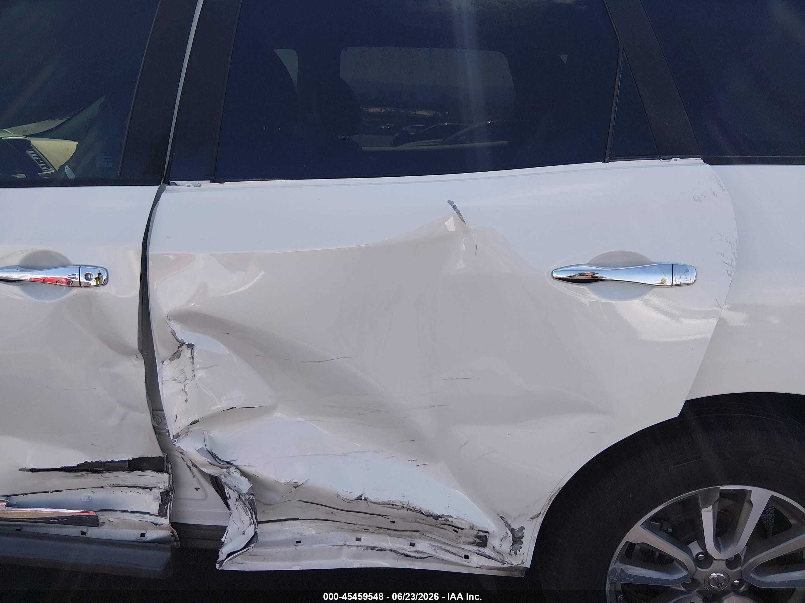 2013 Nissan Pathfinder Sl White vin: 5N1AR2MN3DC613810