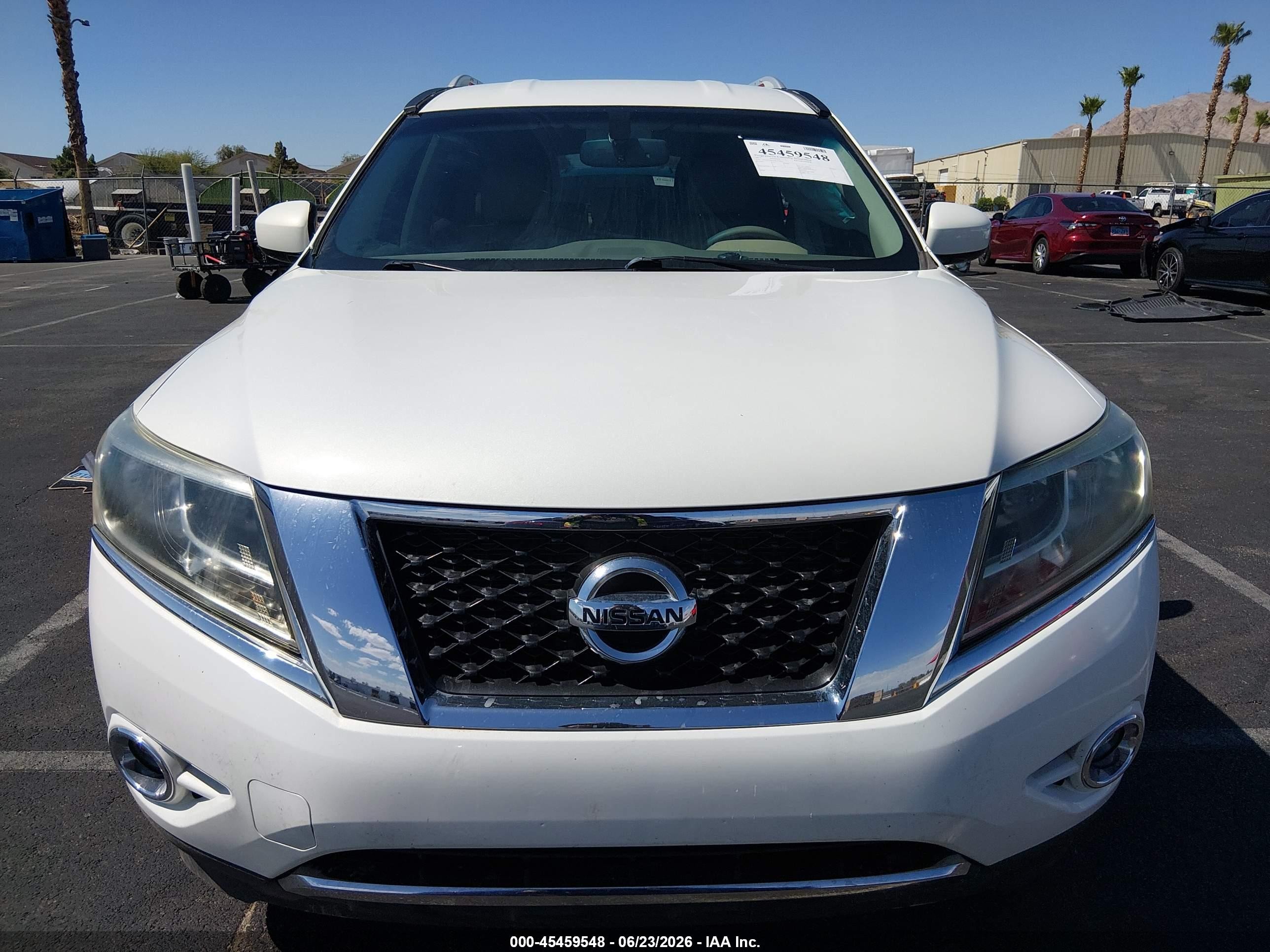 2013 Nissan Pathfinder Sl White vin: 5N1AR2MN3DC613810