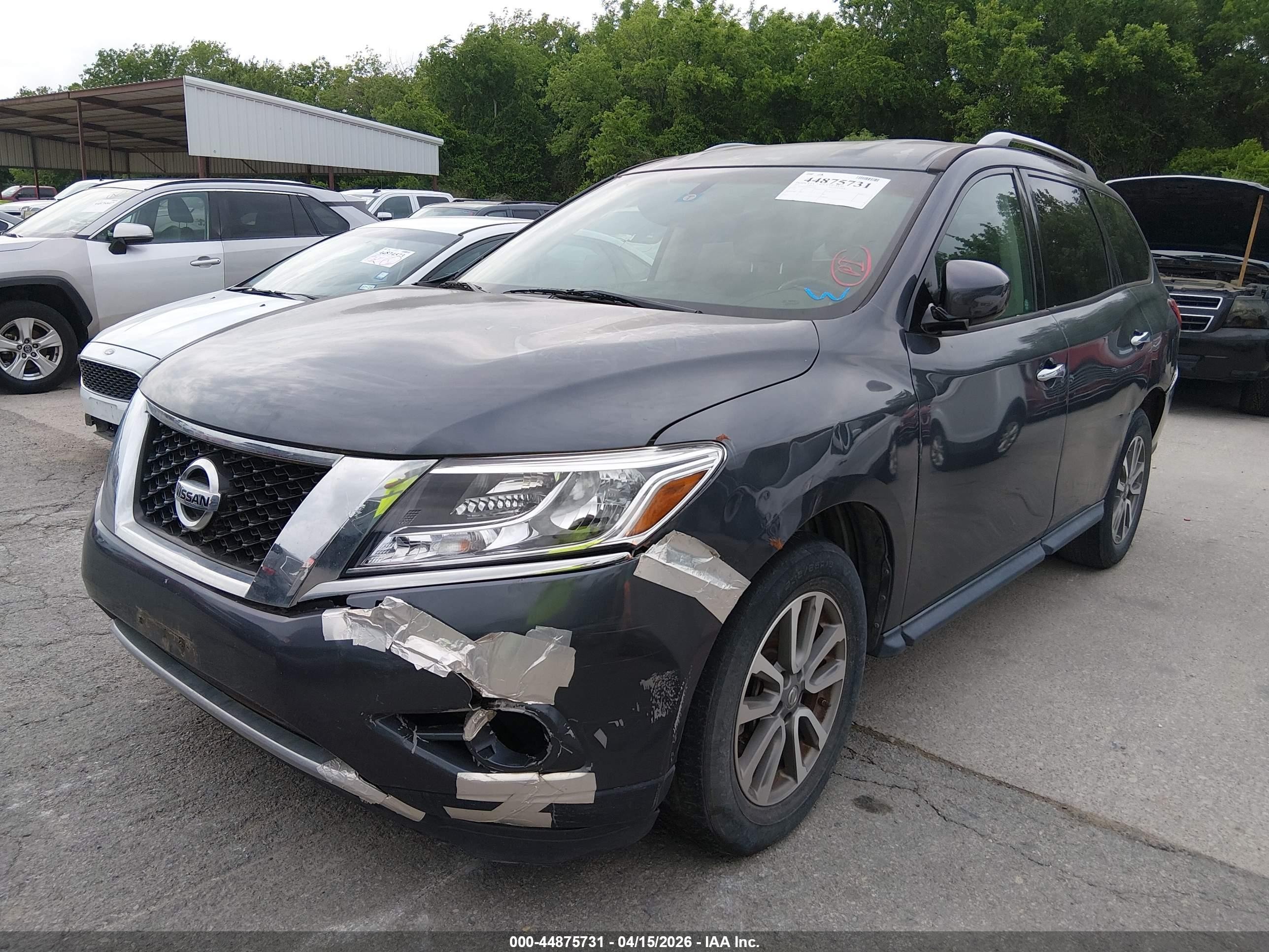 2013 Nissan Pathfinder Sv Серый vin: 5N1AR2MN3DC630929