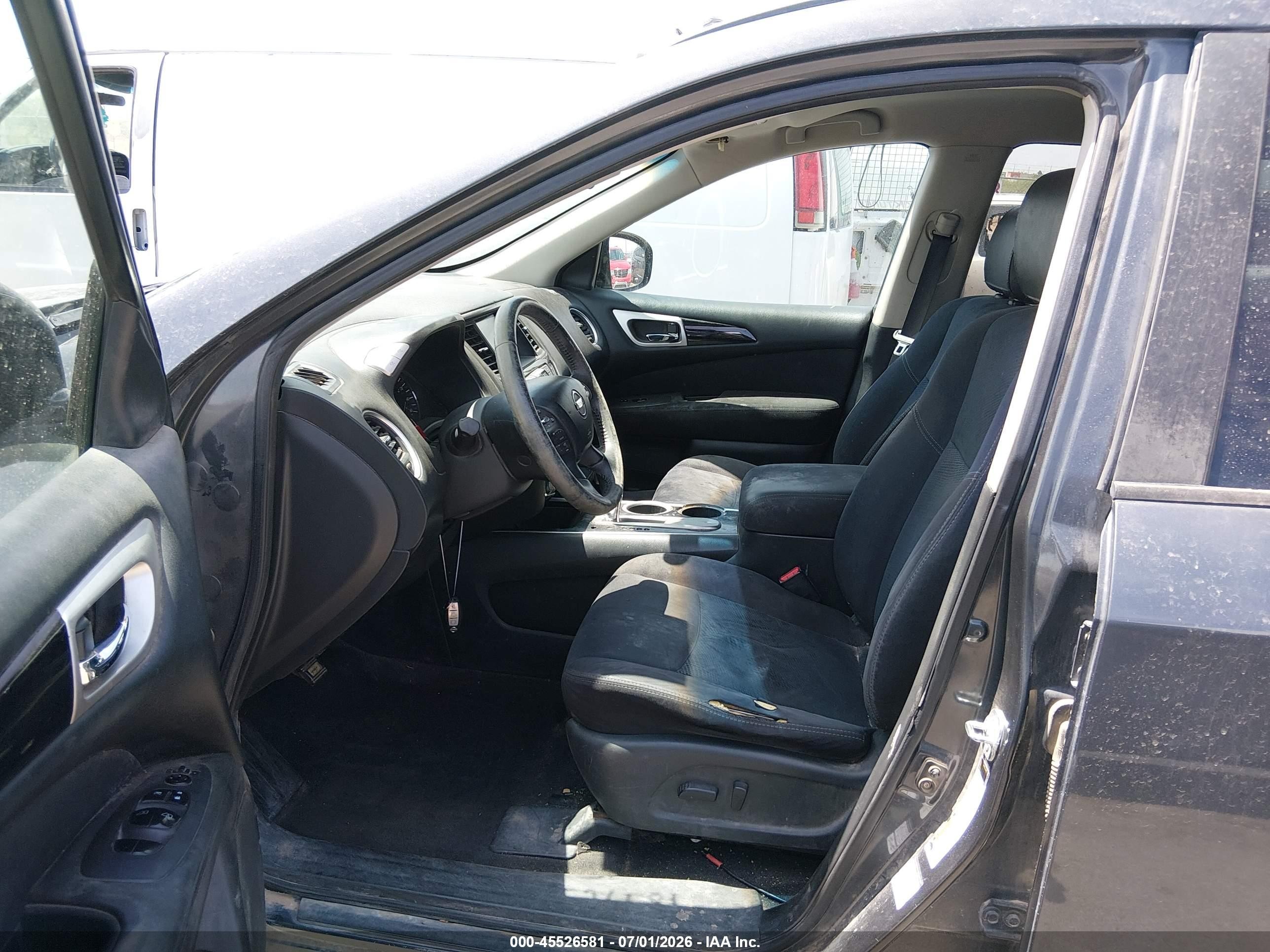 2013 Nissan Pathfinder Sv Gray vin: 5N1AR2MN3DC645365