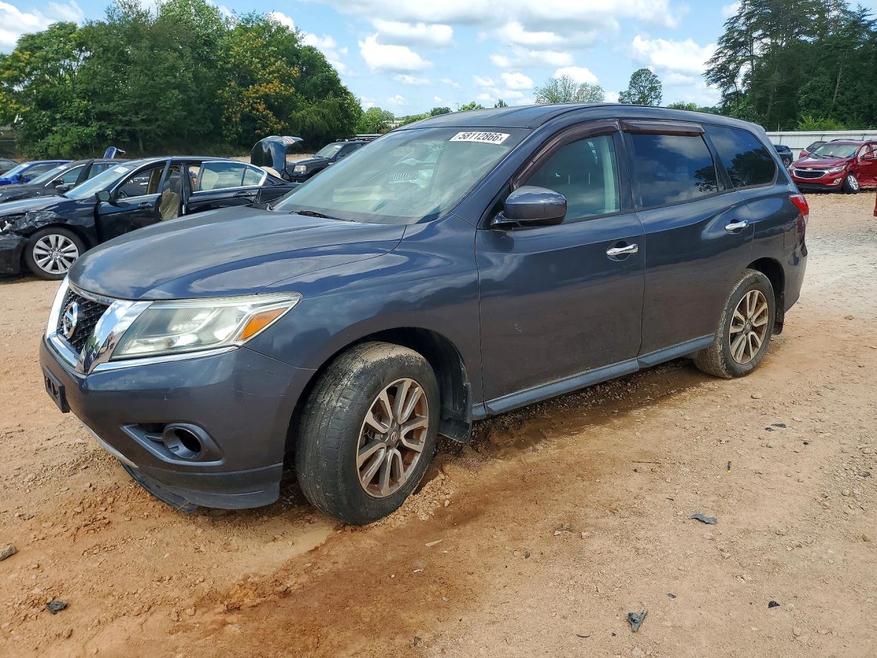 2013 Nissan Pathfinder S Charcoal vin: 5N1AR2MN3DC652493