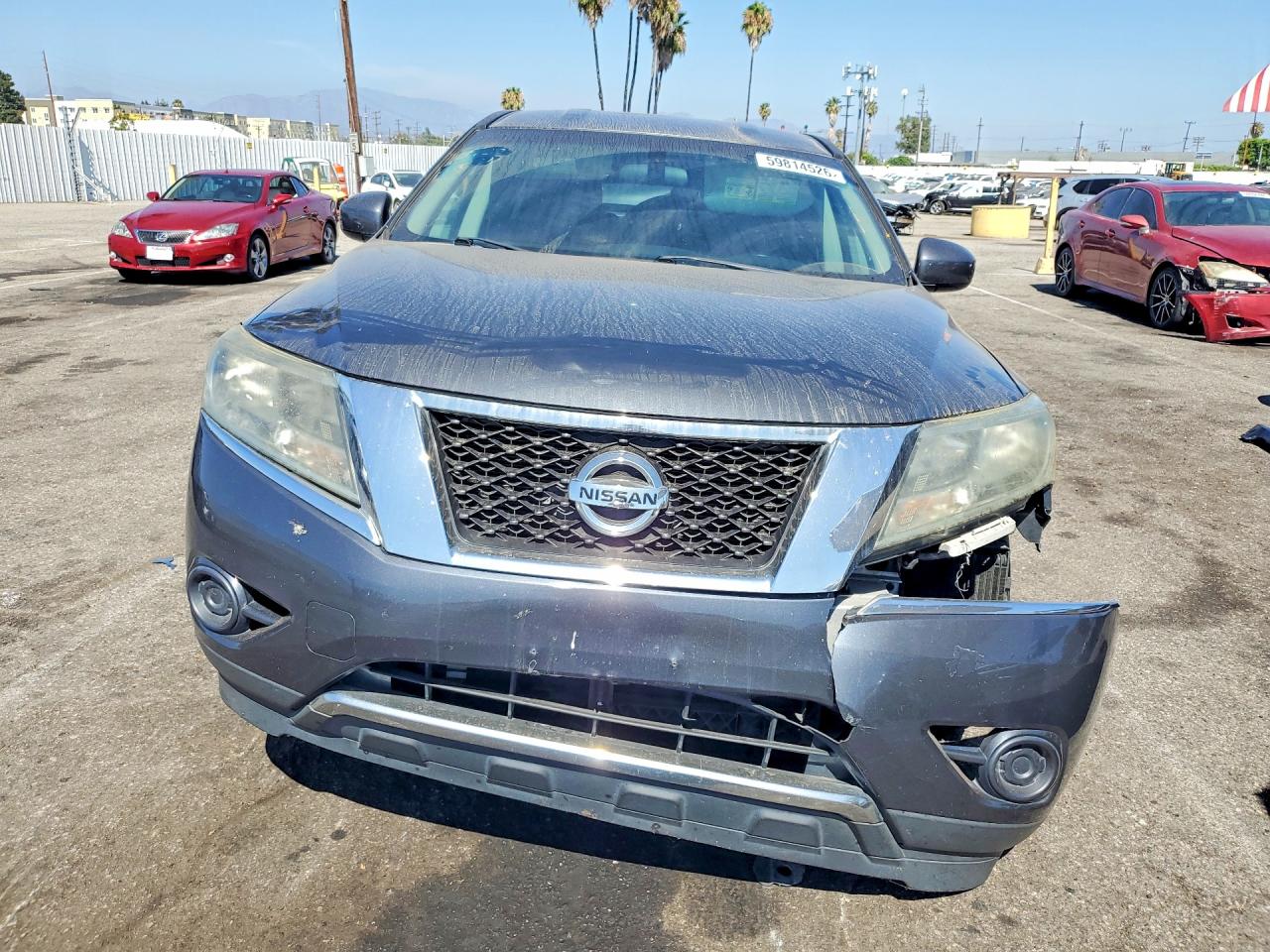 2013 Nissan Pathfinder S Gray vin: 5N1AR2MN3DC656298