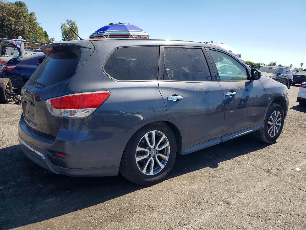 2013 Nissan Pathfinder S Gray vin: 5N1AR2MN3DC656298