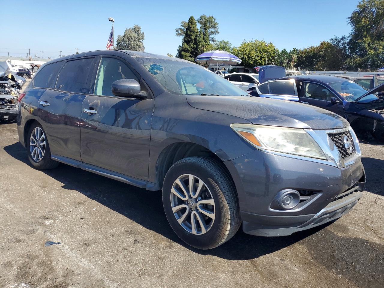 2013 Nissan Pathfinder S Gray vin: 5N1AR2MN3DC656298