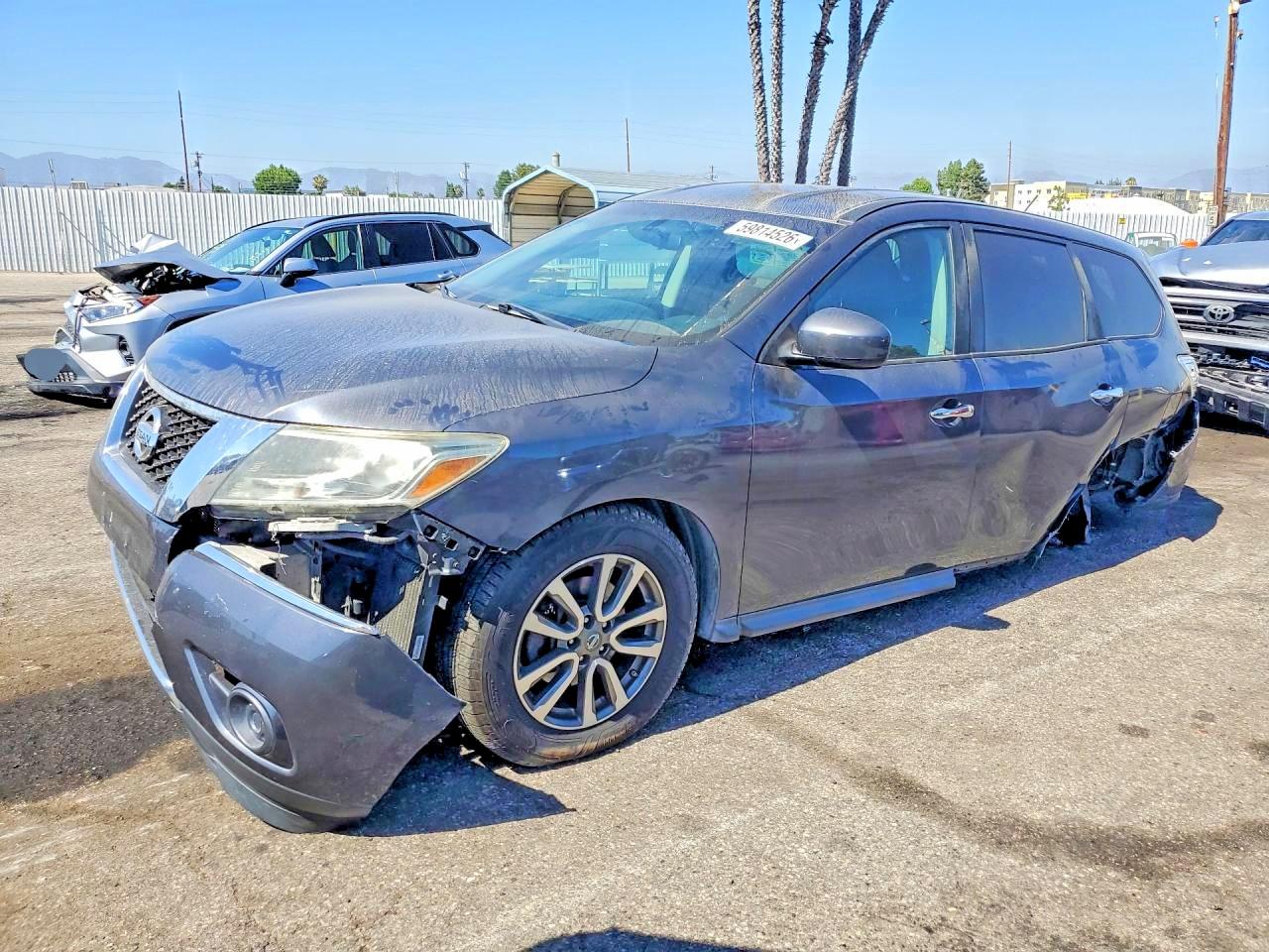 2013 Nissan Pathfinder S Gray vin: 5N1AR2MN3DC656298