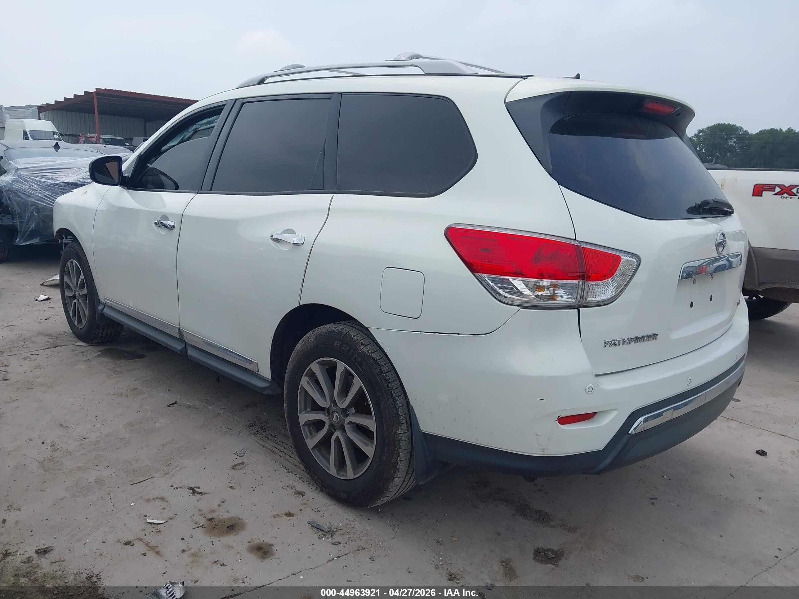2013 Nissan Pathfinder Sl White vin: 5N1AR2MN3DC661498