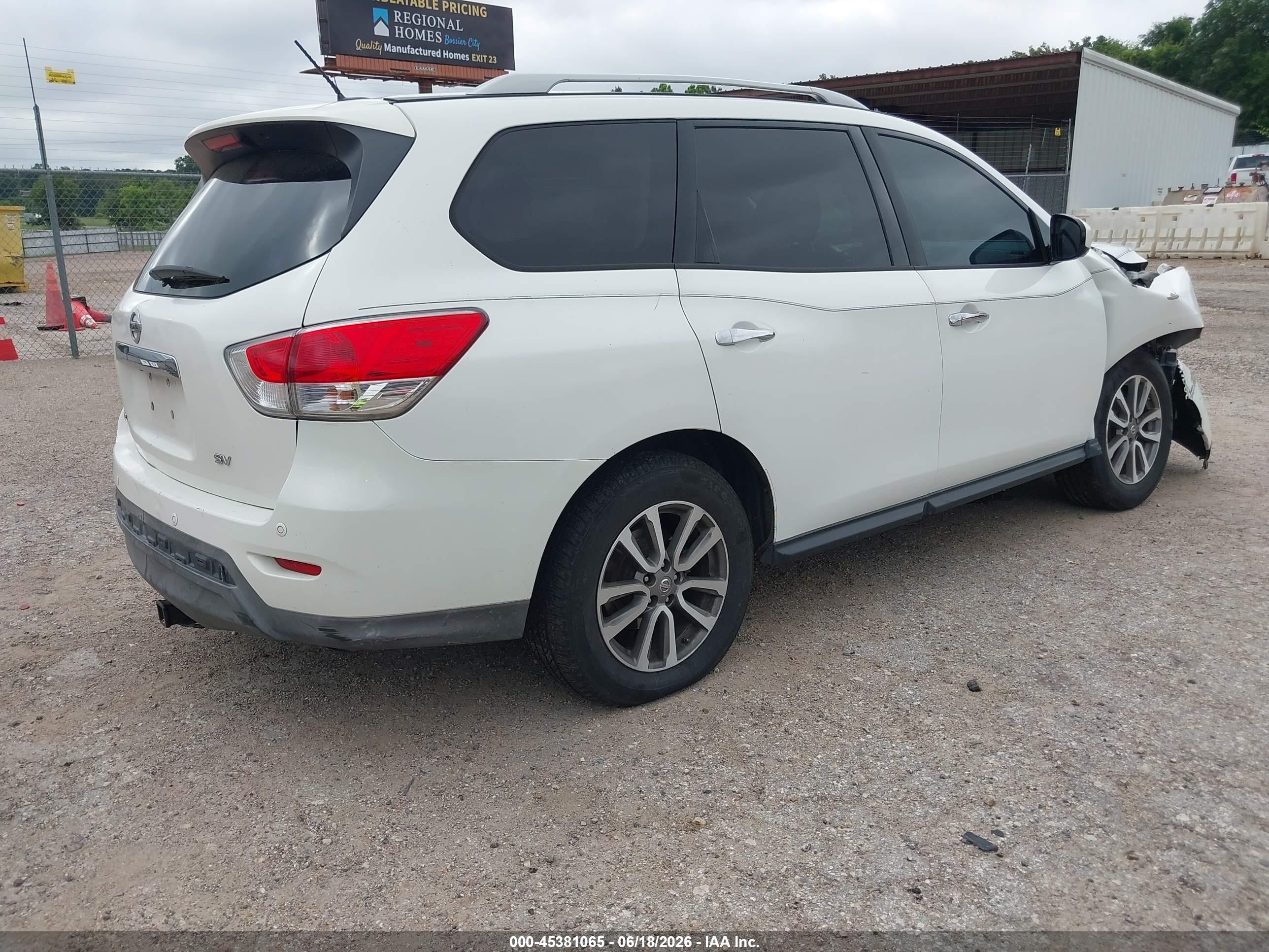 2013 Nissan Pathfinder Sv Белый vin: 5N1AR2MN3DC664305
