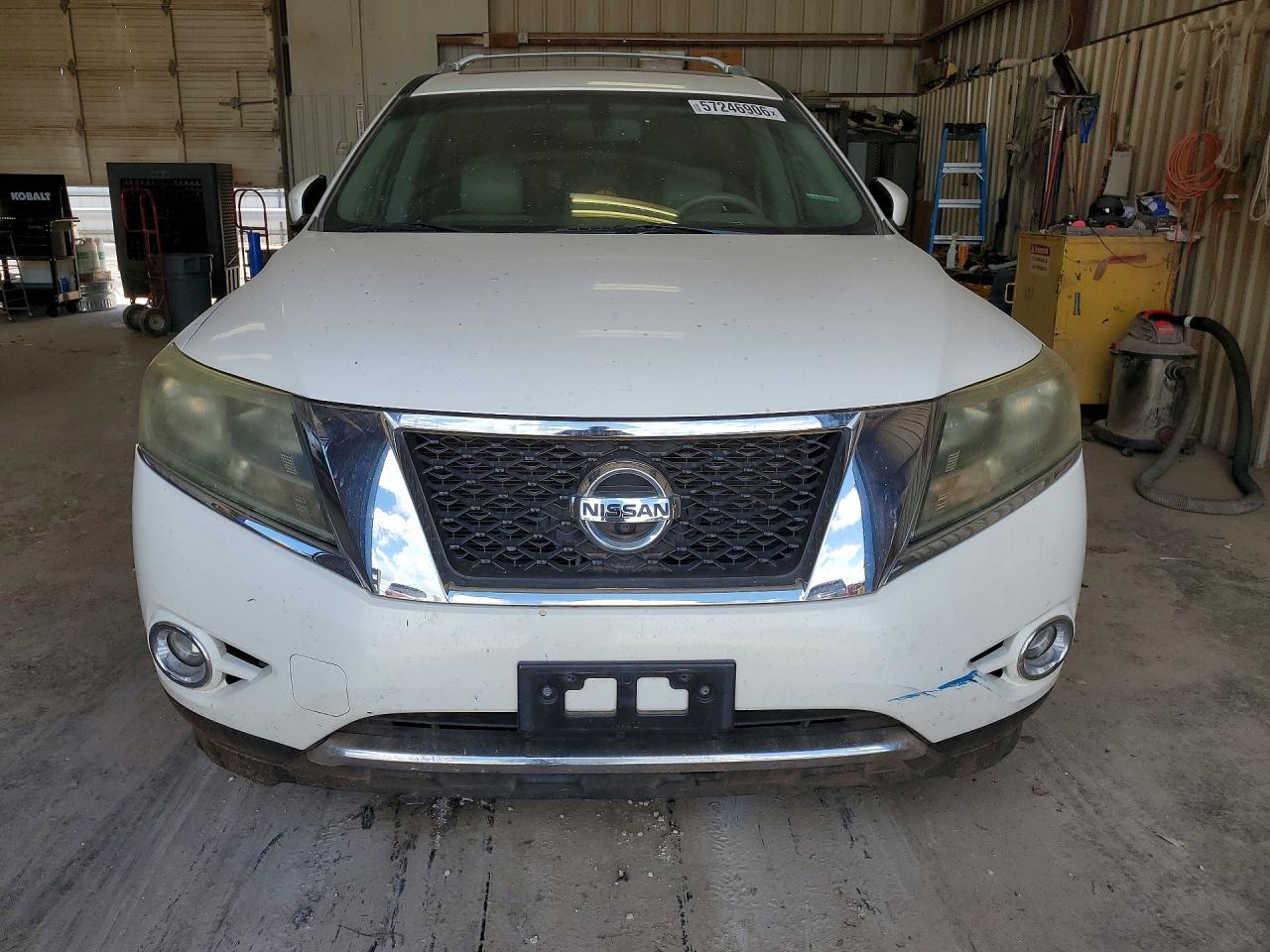 2013 Nissan Pathfinder S White vin: 5N1AR2MN3DC674767