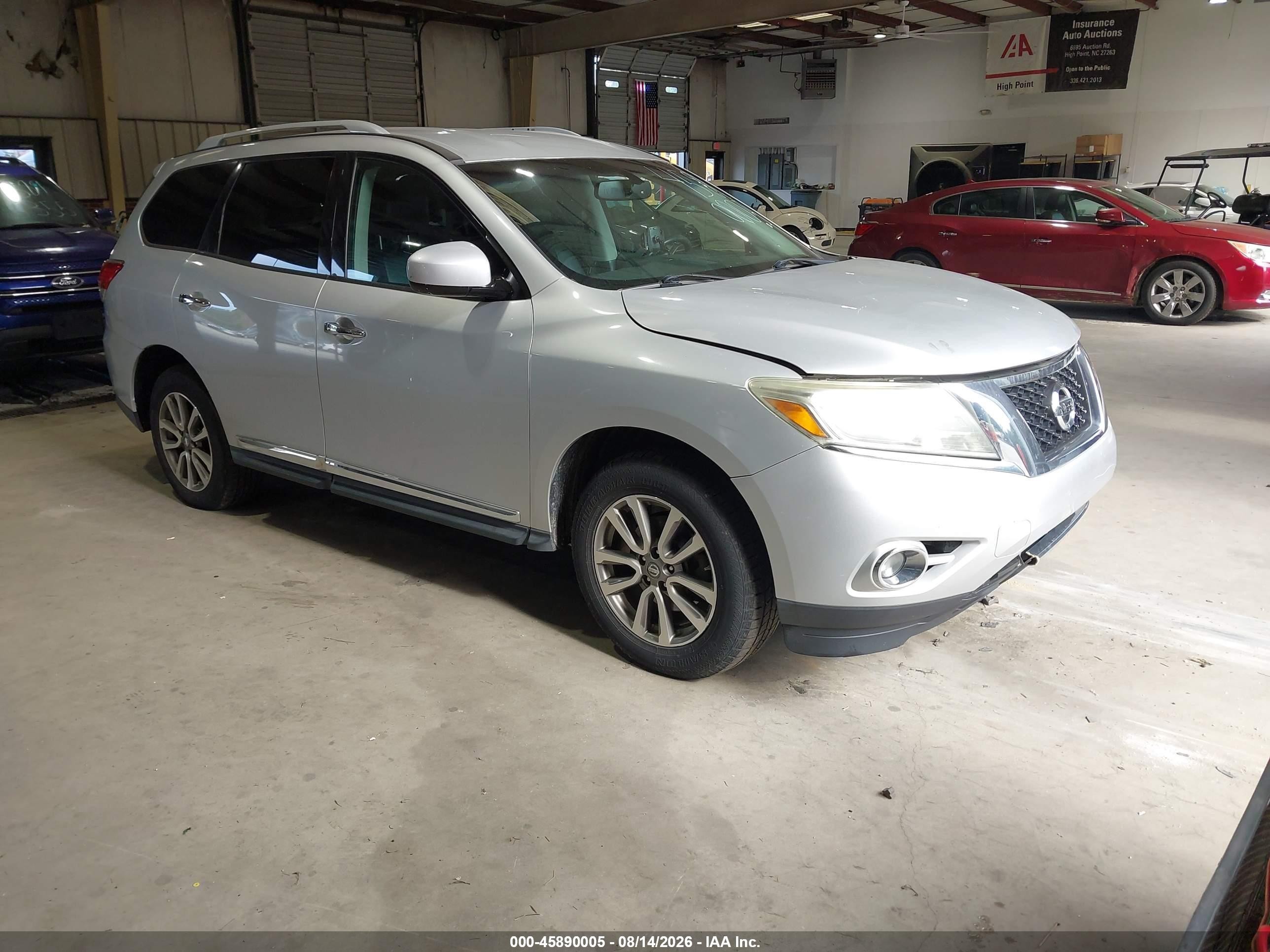 2013 Nissan Pathfinder Sl Silver vin: 5N1AR2MN3DC678141