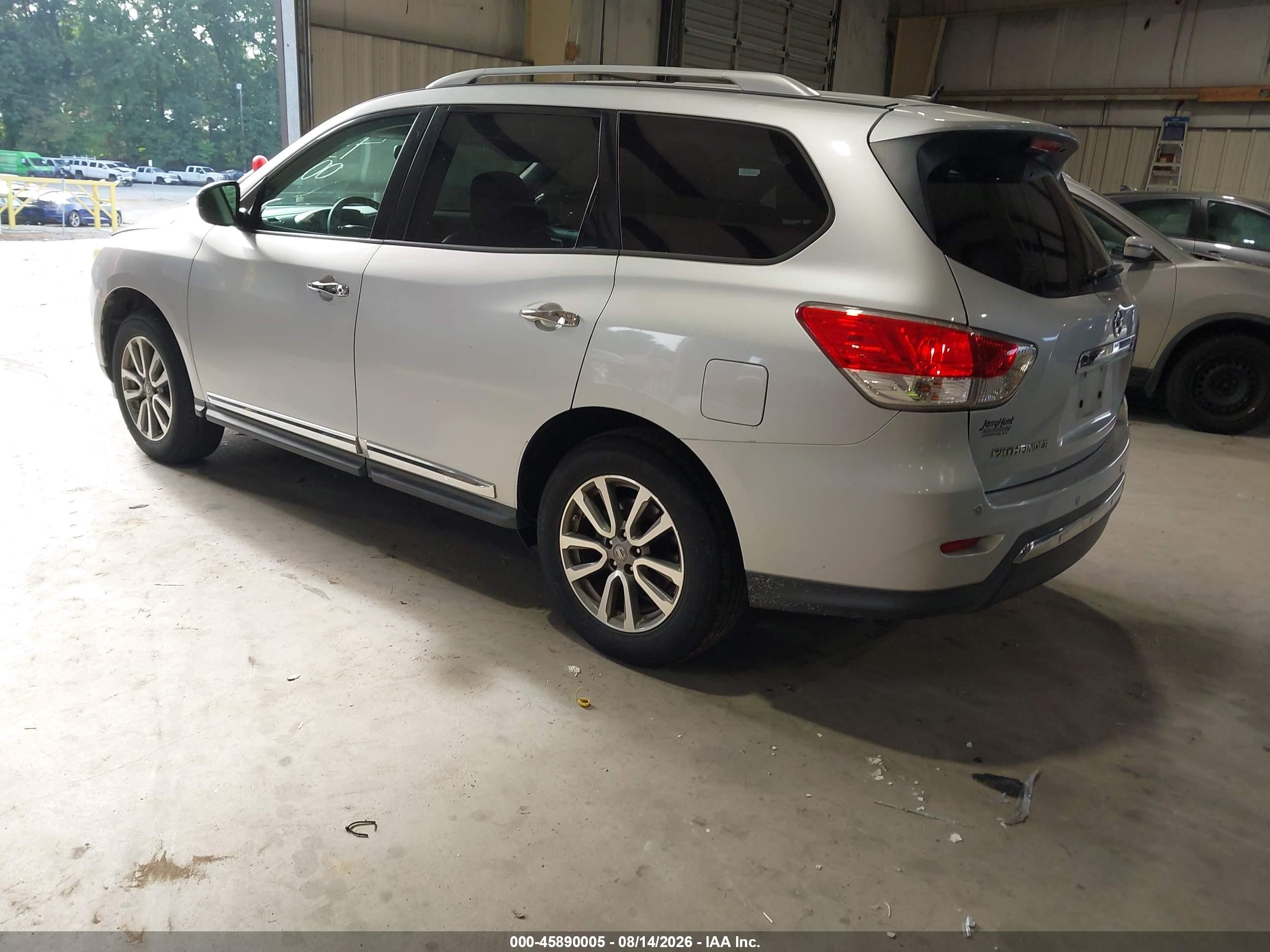 2013 Nissan Pathfinder Sl Silver vin: 5N1AR2MN3DC678141