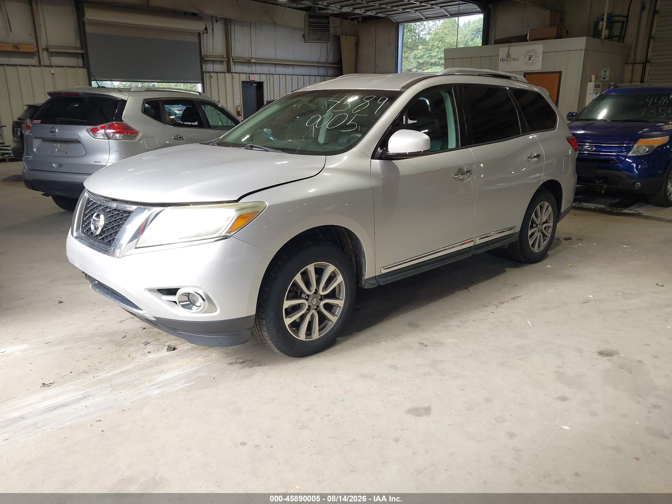 2013 Nissan Pathfinder Sl Silver vin: 5N1AR2MN3DC678141
