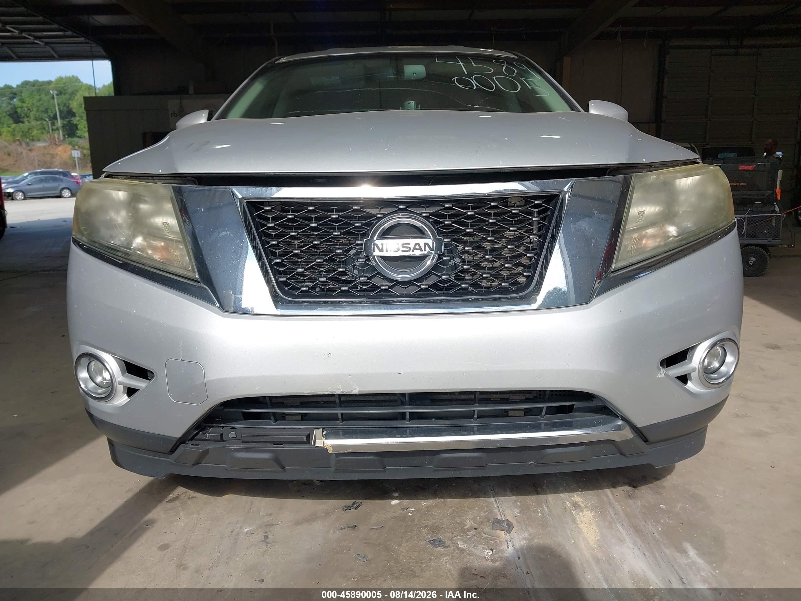 2013 Nissan Pathfinder Sl Silver vin: 5N1AR2MN3DC678141