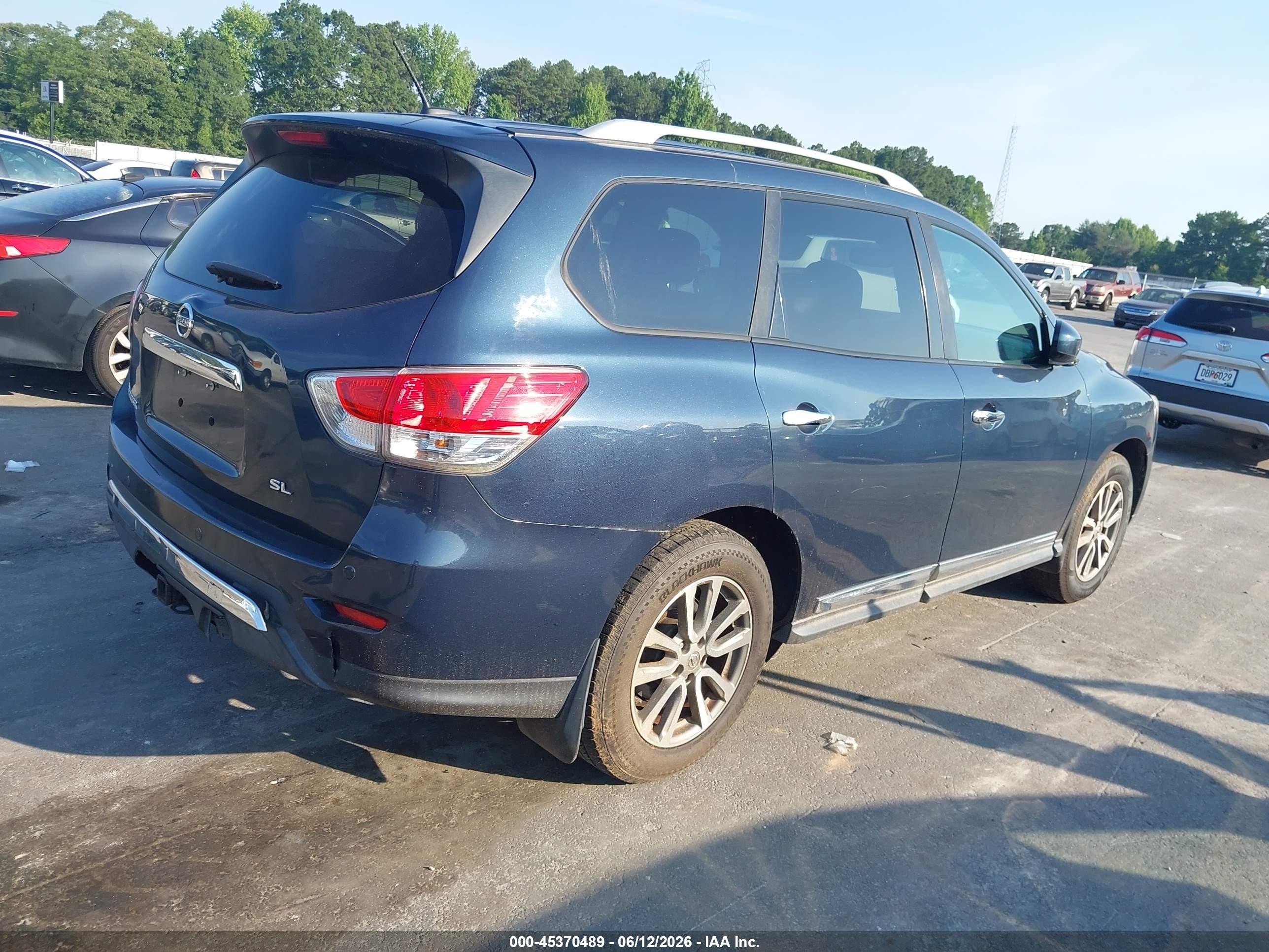 2014 Nissan Pathfinder Sl Gray vin: 5N1AR2MN3EC604574