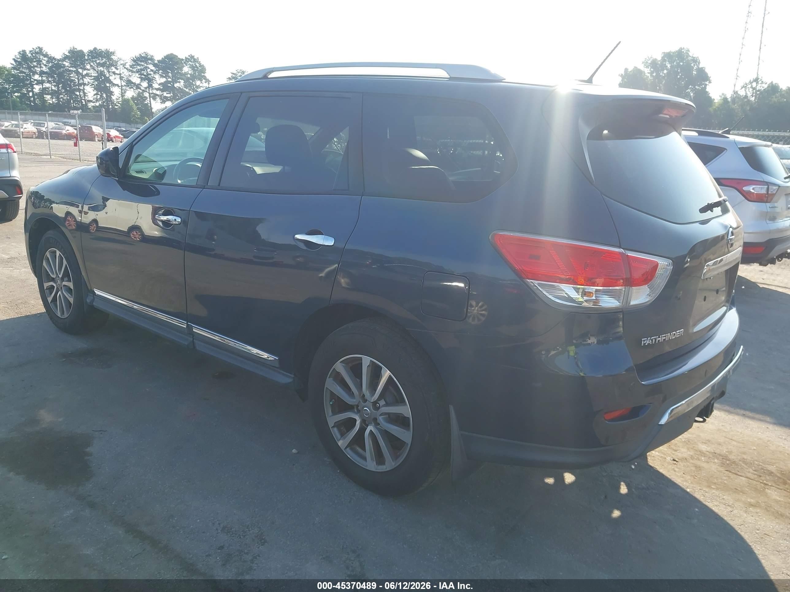 2014 Nissan Pathfinder Sl Gray vin: 5N1AR2MN3EC604574
