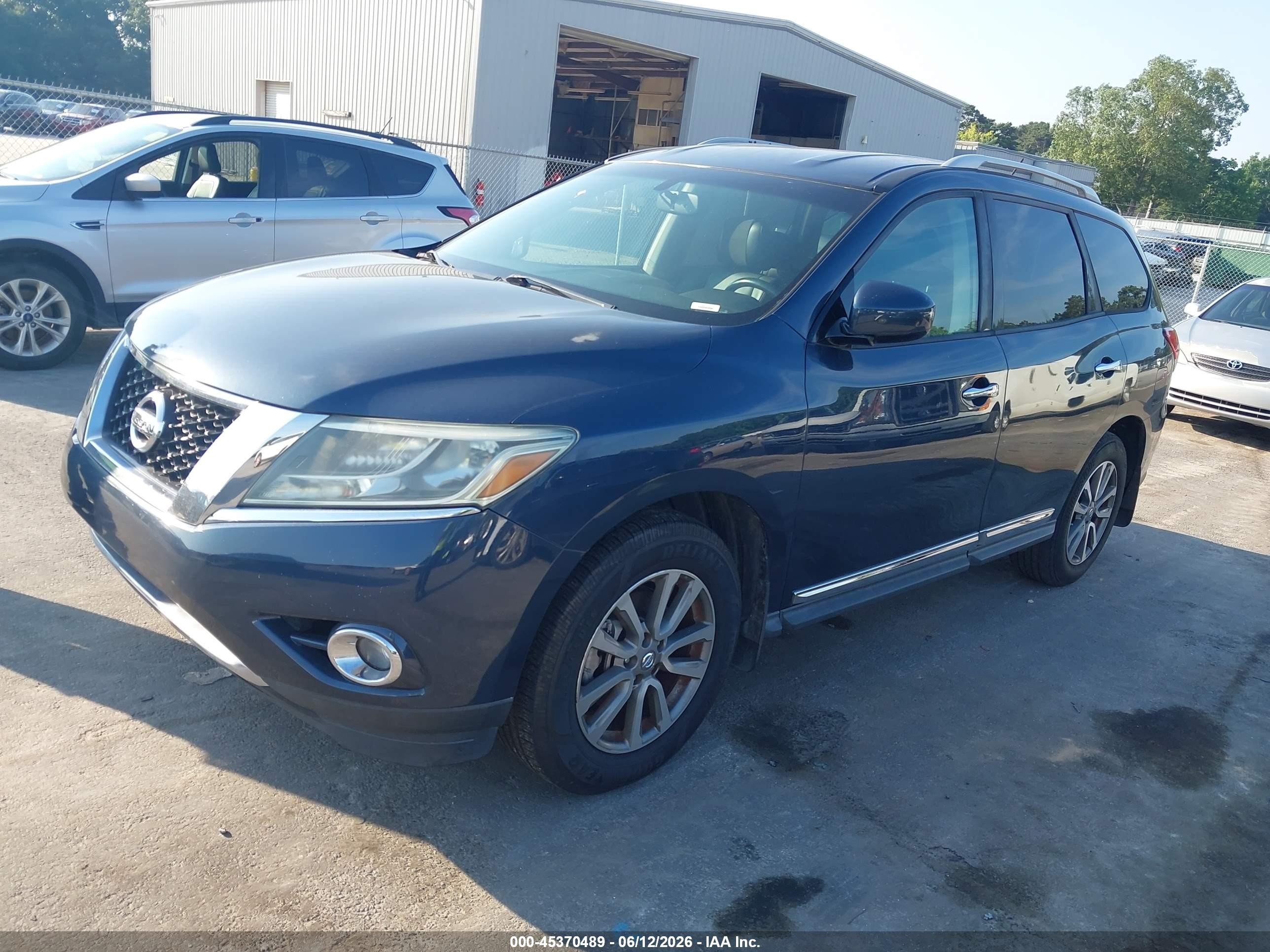 2014 Nissan Pathfinder Sl Gray vin: 5N1AR2MN3EC604574