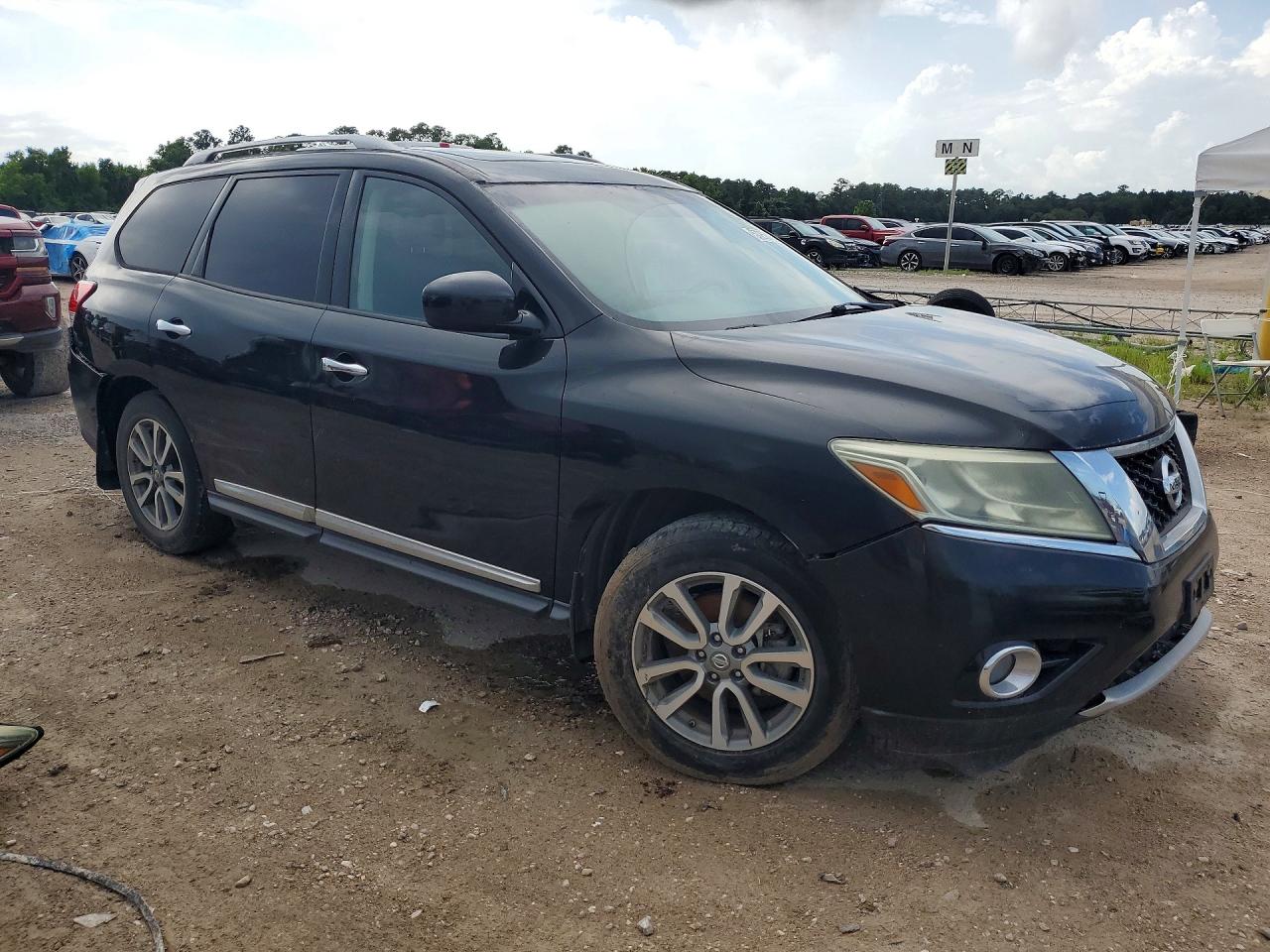 2014 Nissan Pathfinder S Black vin: 5N1AR2MN3EC617177