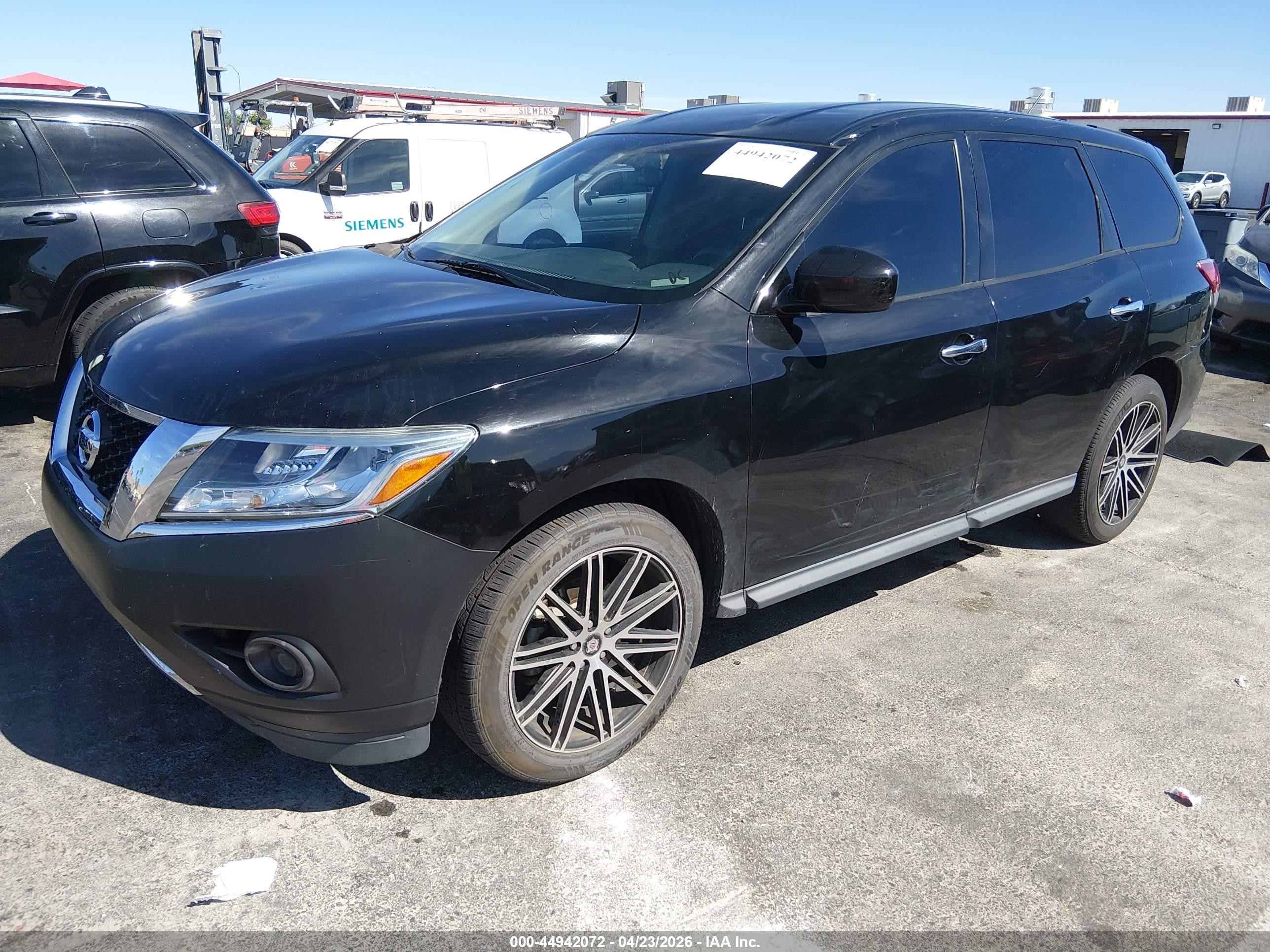 2014 Nissan Pathfinder S Black vin: 5N1AR2MN3EC618216