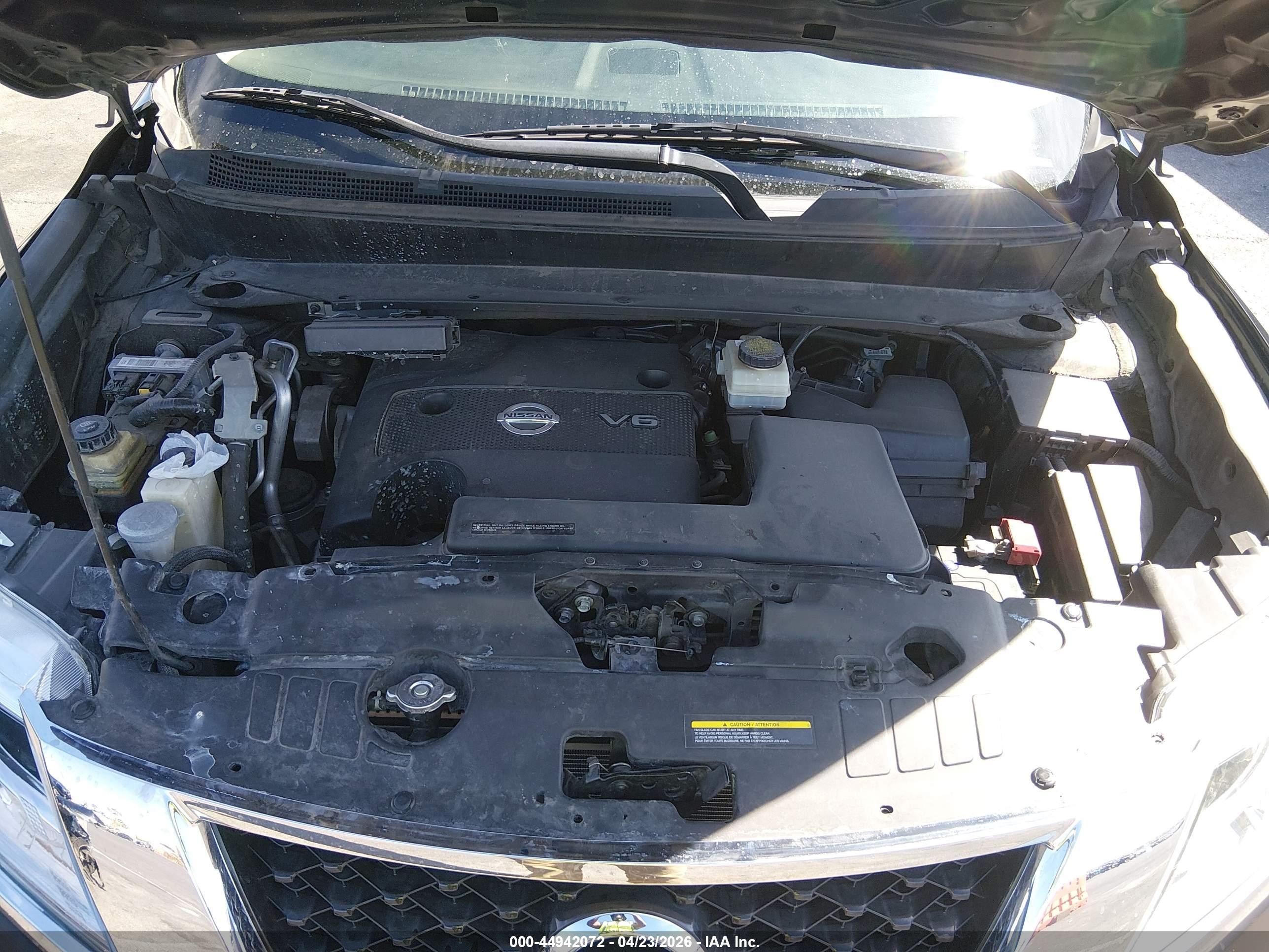 2014 Nissan Pathfinder S Black vin: 5N1AR2MN3EC618216