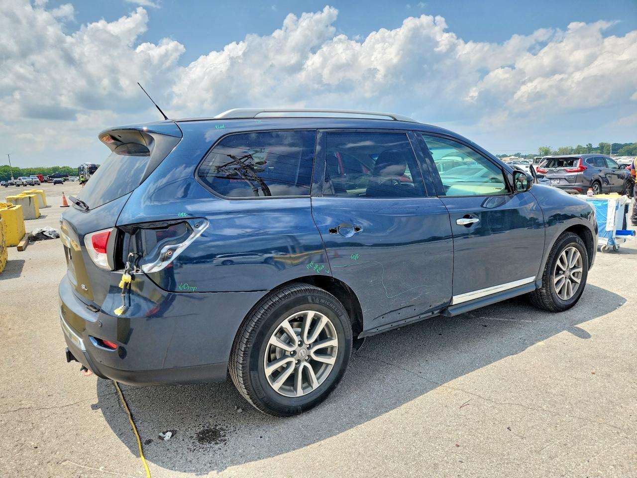 2014 Nissan Pathfinder Sl Синий vin: 5N1AR2MN3EC620502